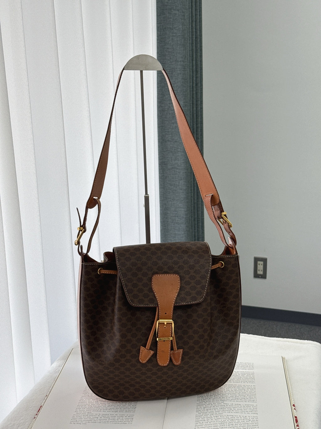 CELINE Macadam Drawstring Bucket Bag
