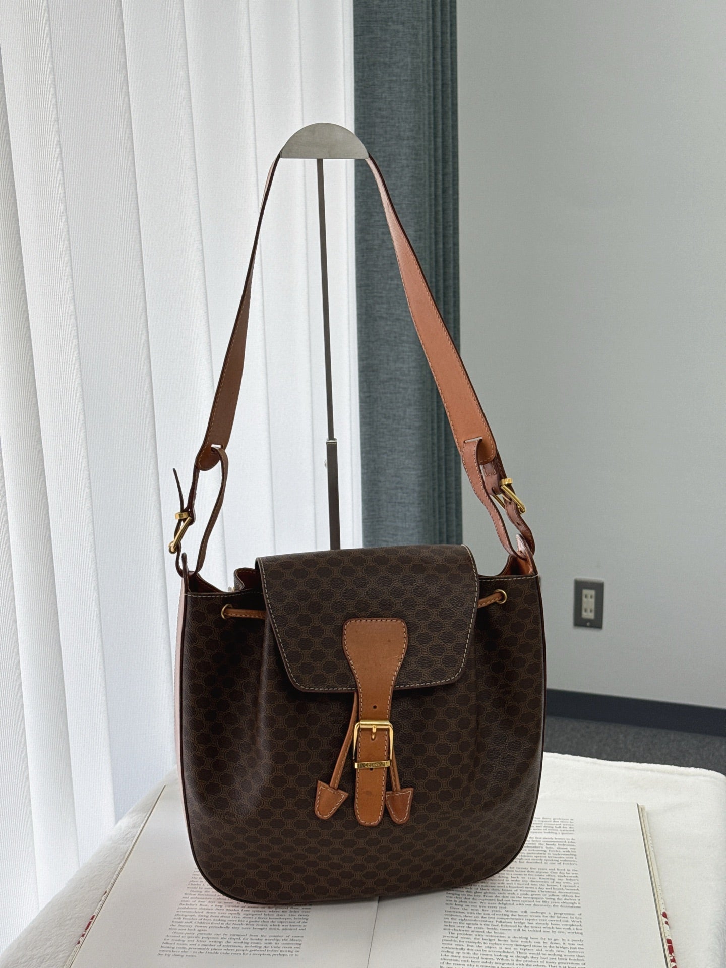 CELINE Macadam Drawstring Bucket Bag