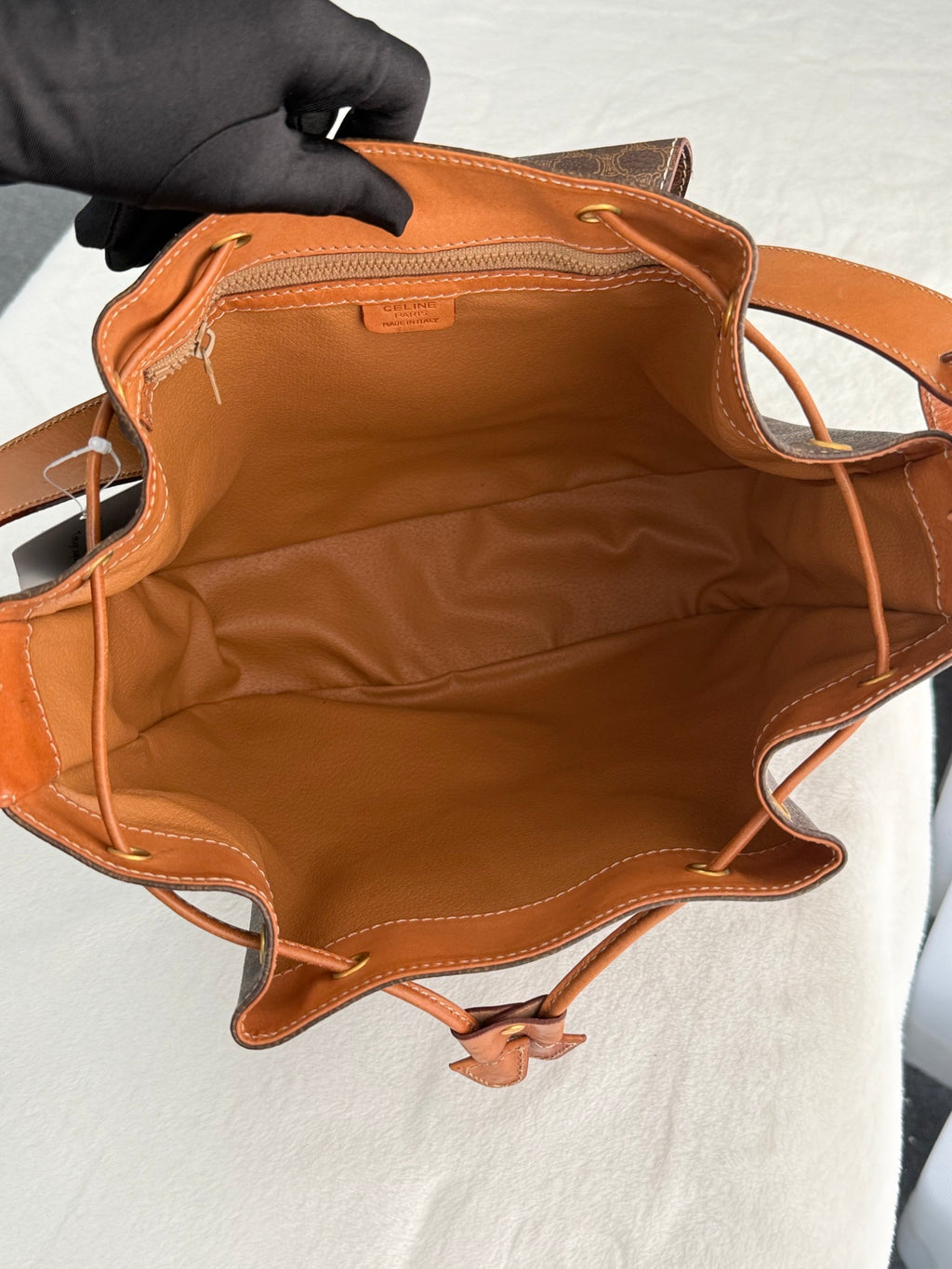 CELINE Macadam Drawstring Bucket Bag