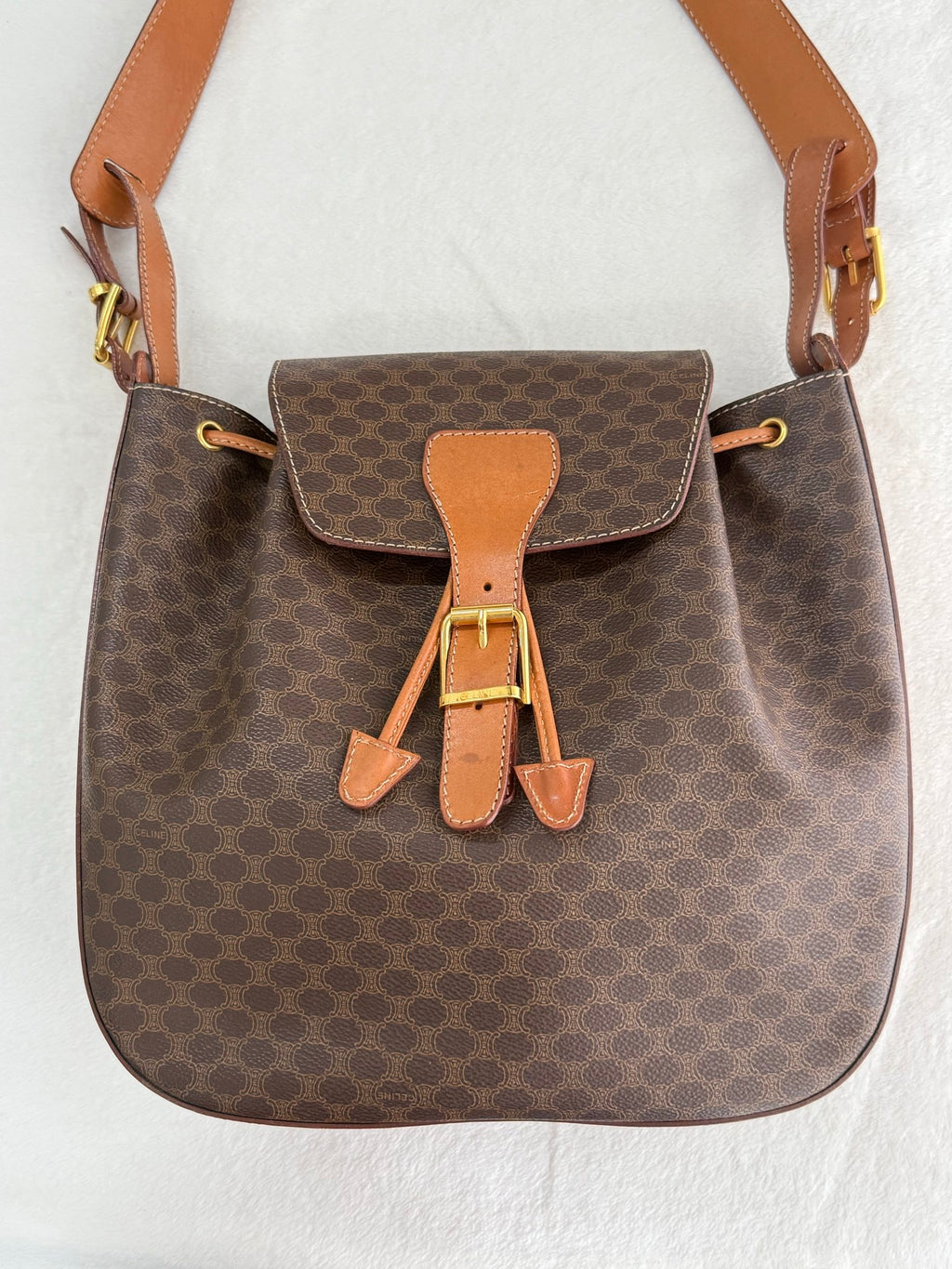 CELINE Macadam Drawstring Bucket Bag