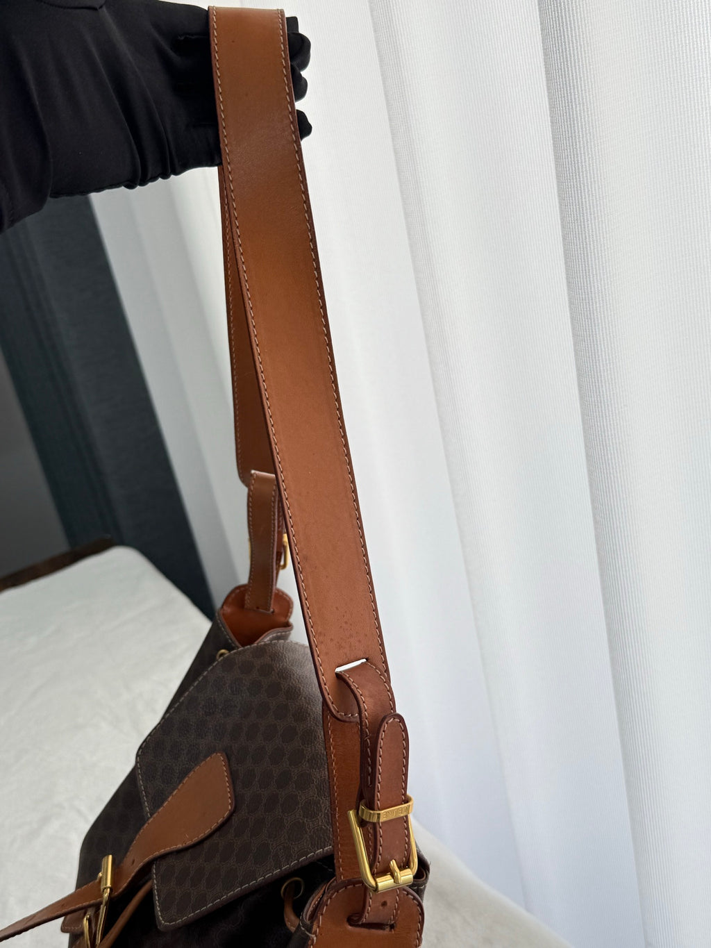 CELINE Macadam Drawstring Bucket Bag