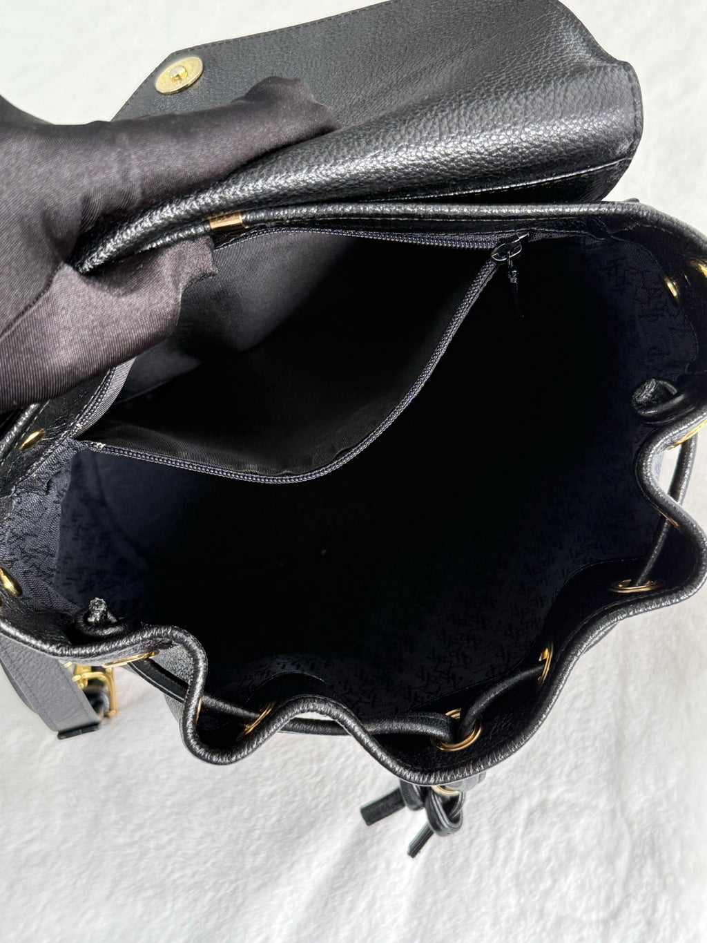 Yves Saint Laurent Studded Bucket Bag