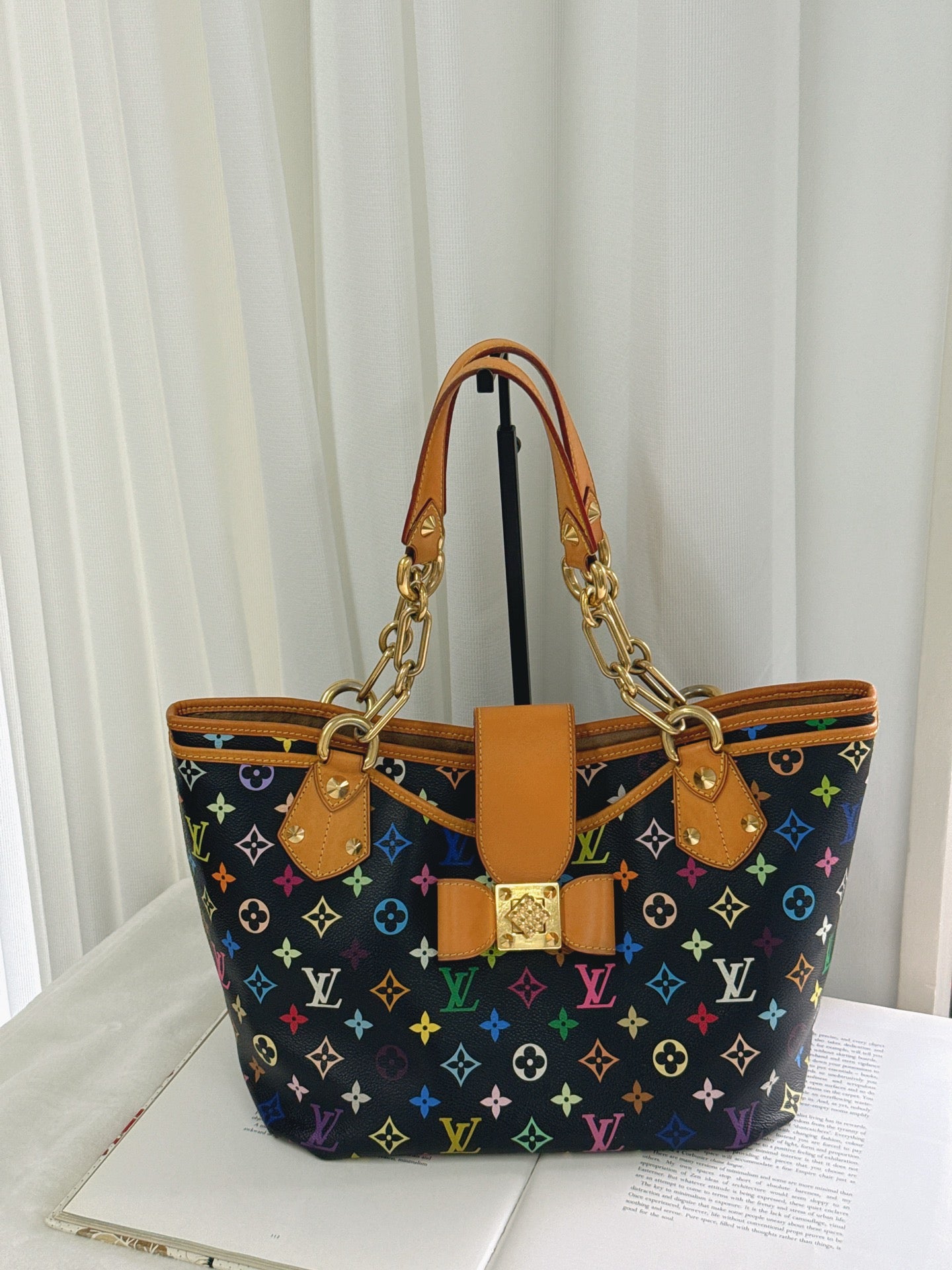 LOUIS VUITTON Black Monogram Multicolor Shoulderbag