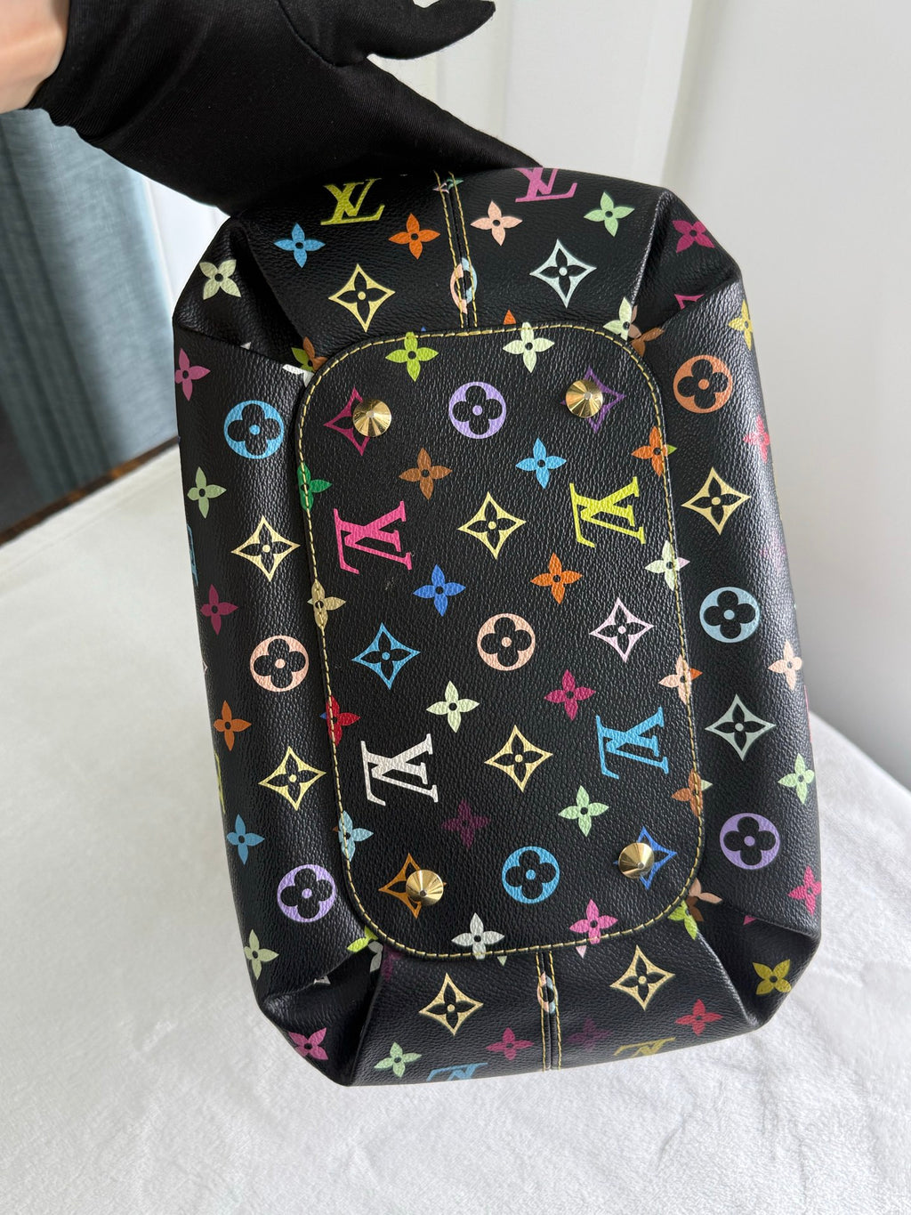 LOUIS VUITTON Black Monogram Multicolor Shoulderbag