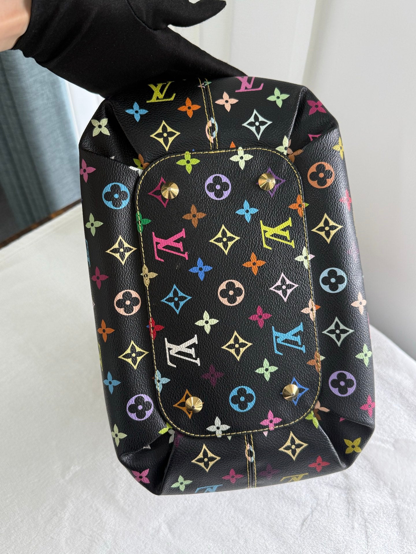 LOUIS VUITTON Black Monogram Multicolor Shoulderbag