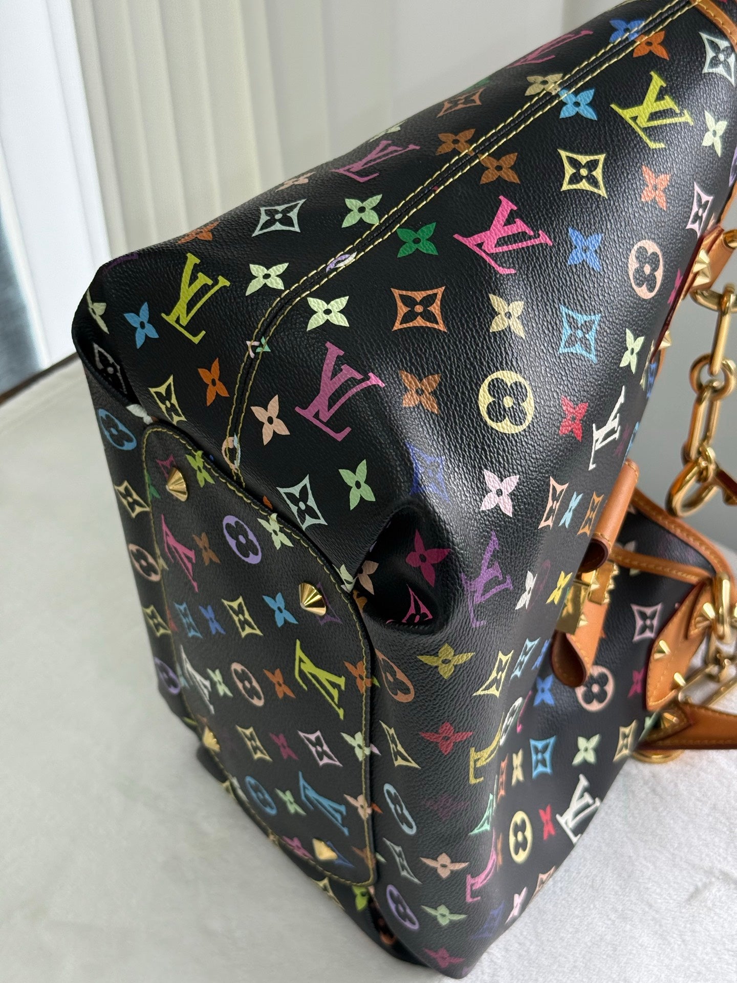LOUIS VUITTON Black Monogram Multicolor Shoulderbag