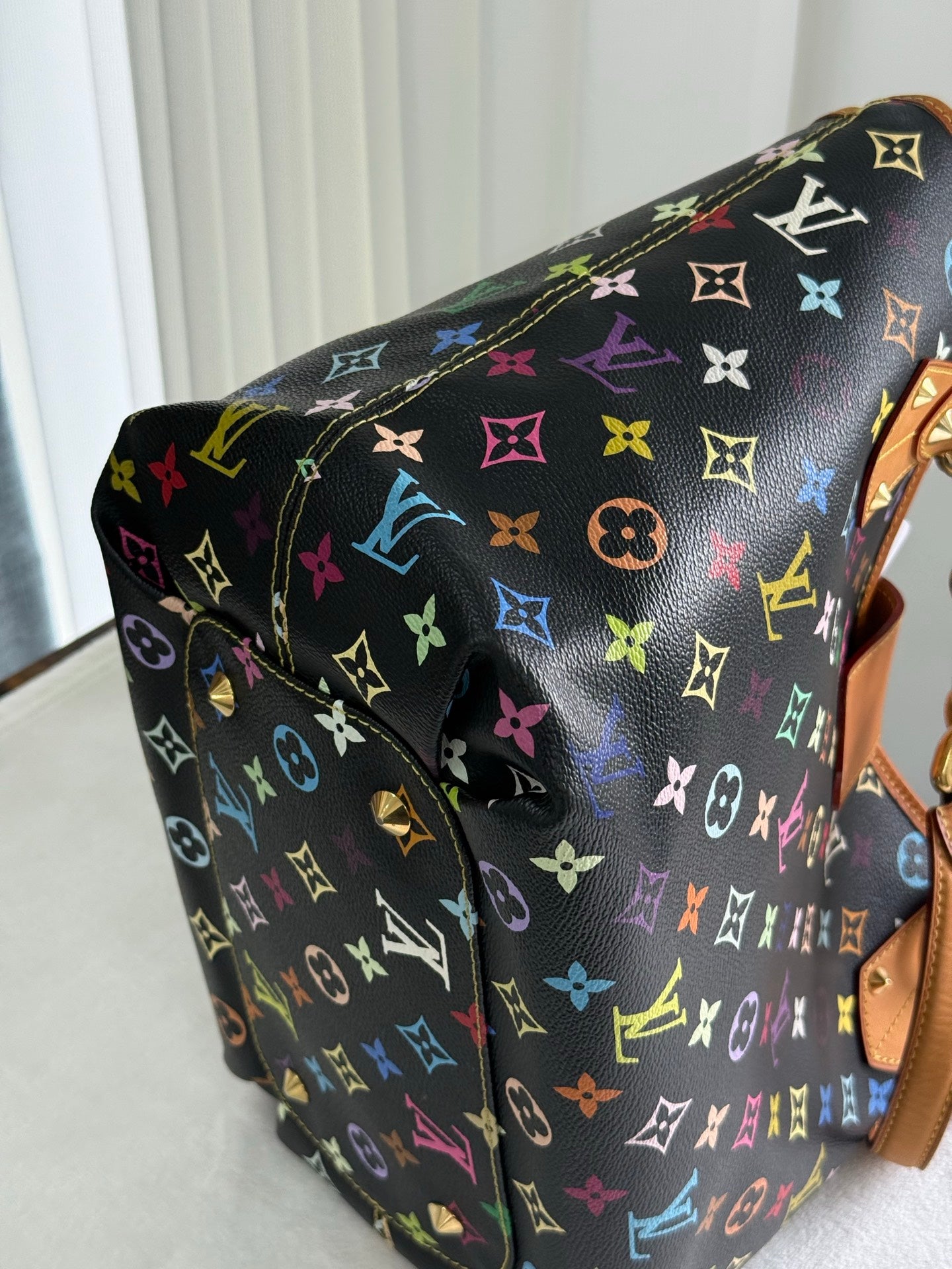 LOUIS VUITTON Black Monogram Multicolor Shoulderbag