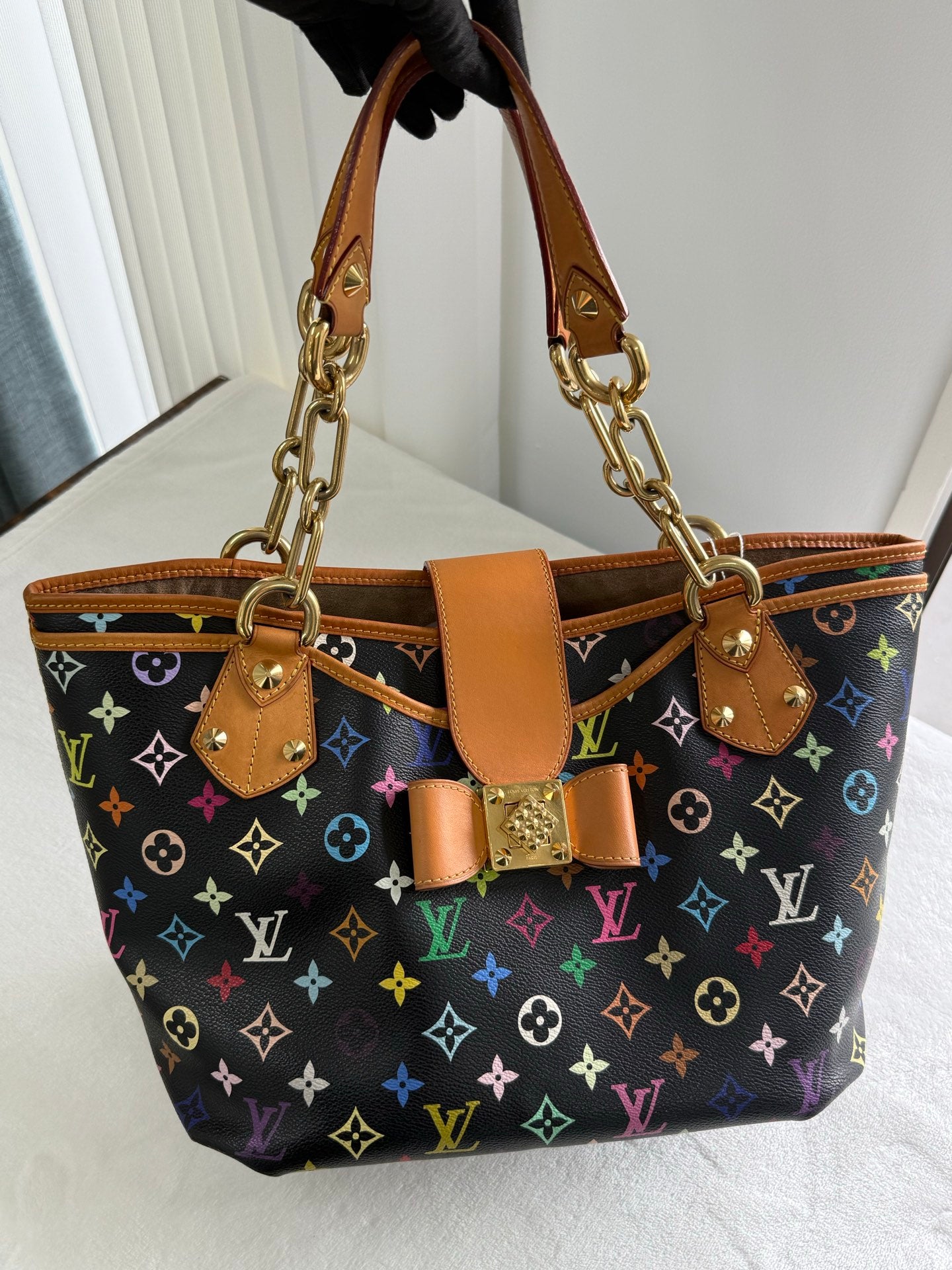 LOUIS VUITTON Black Monogram Multicolor Shoulderbag