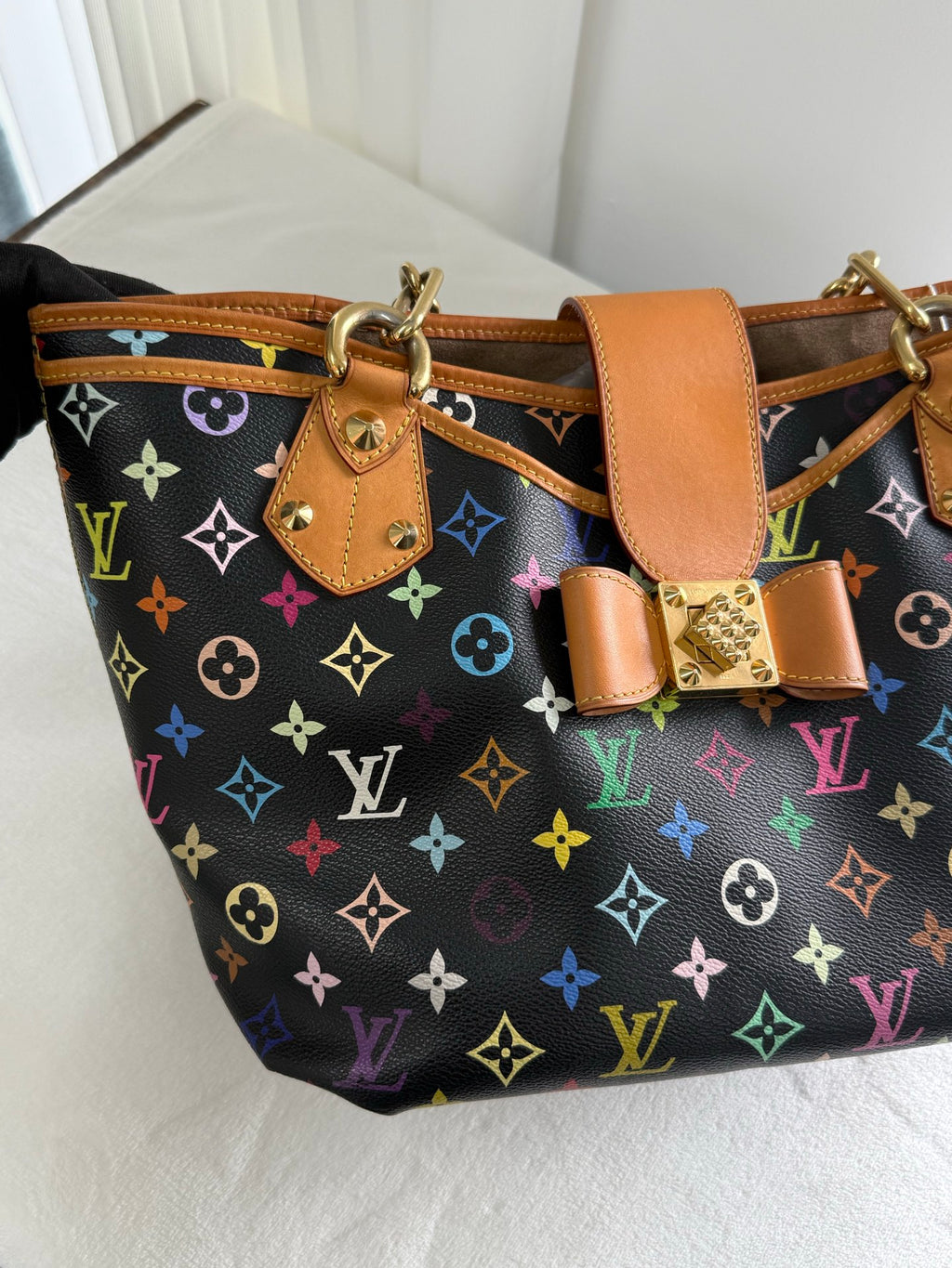 LOUIS VUITTON Black Monogram Multicolor Shoulderbag