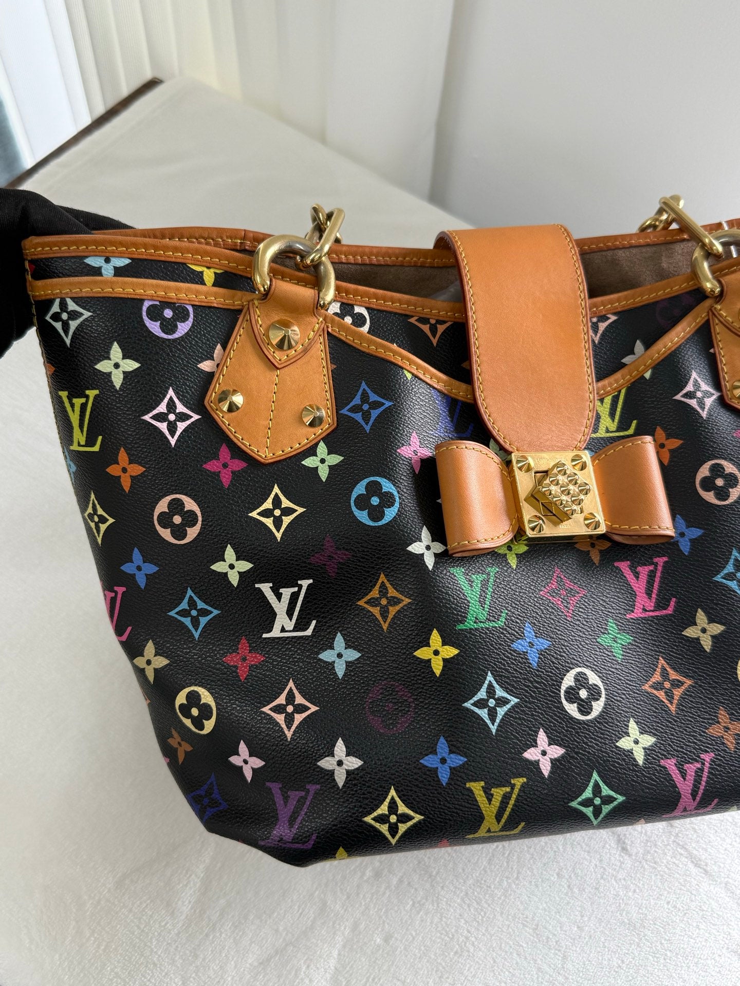 LOUIS VUITTON Black Monogram Multicolor Shoulderbag