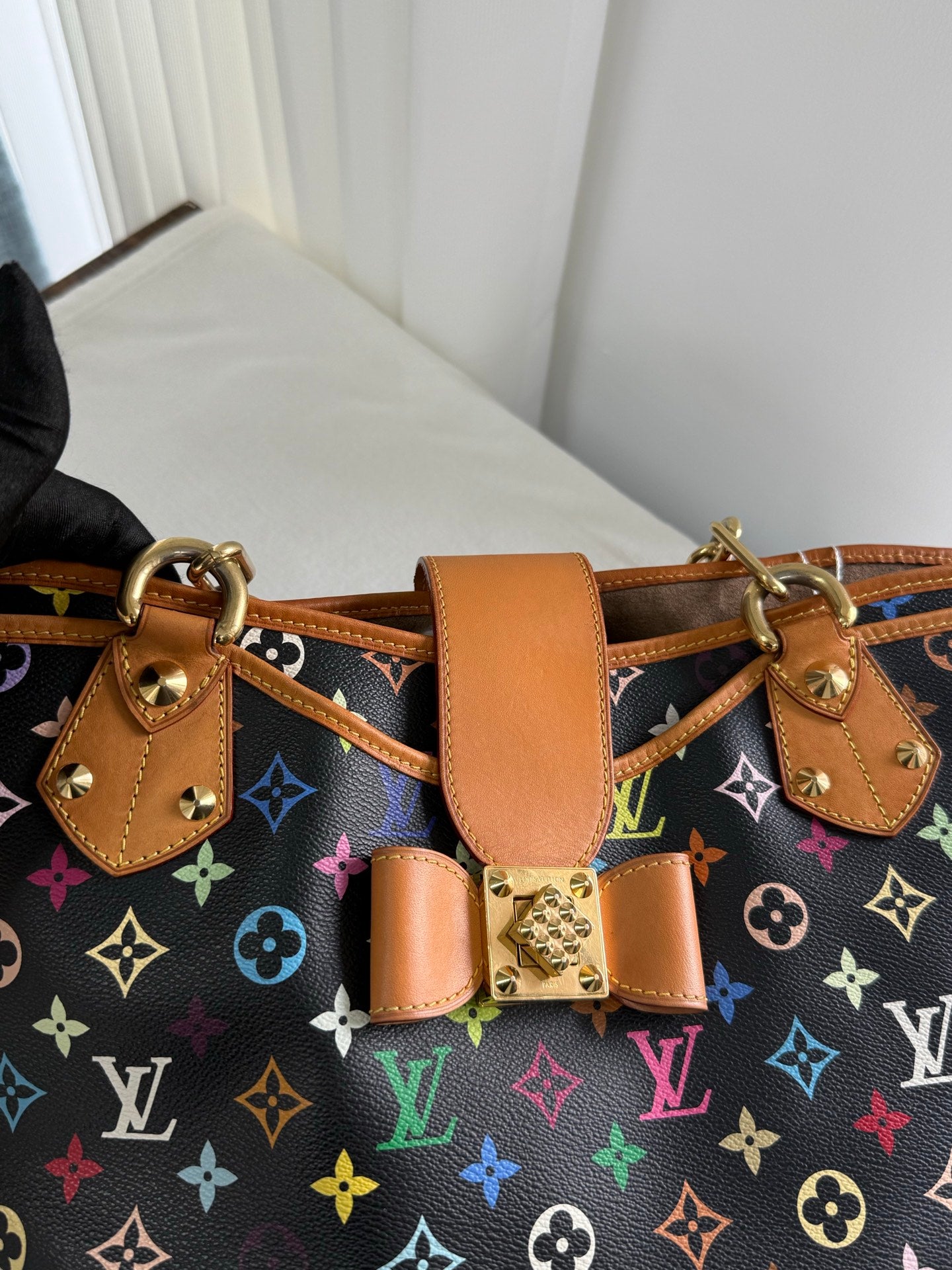 LOUIS VUITTON Black Monogram Multicolor Shoulderbag