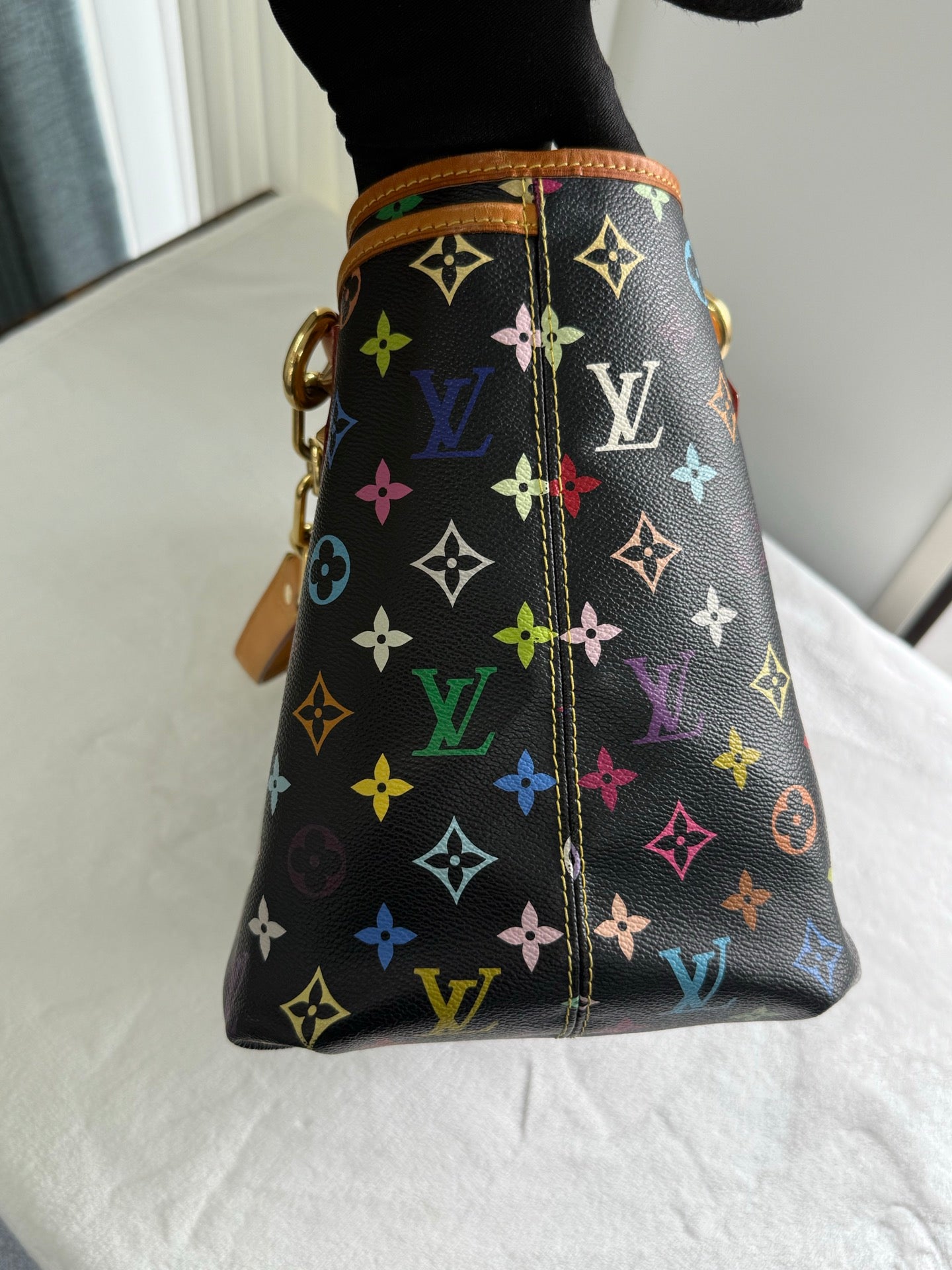 LOUIS VUITTON Black Monogram Multicolor Shoulderbag