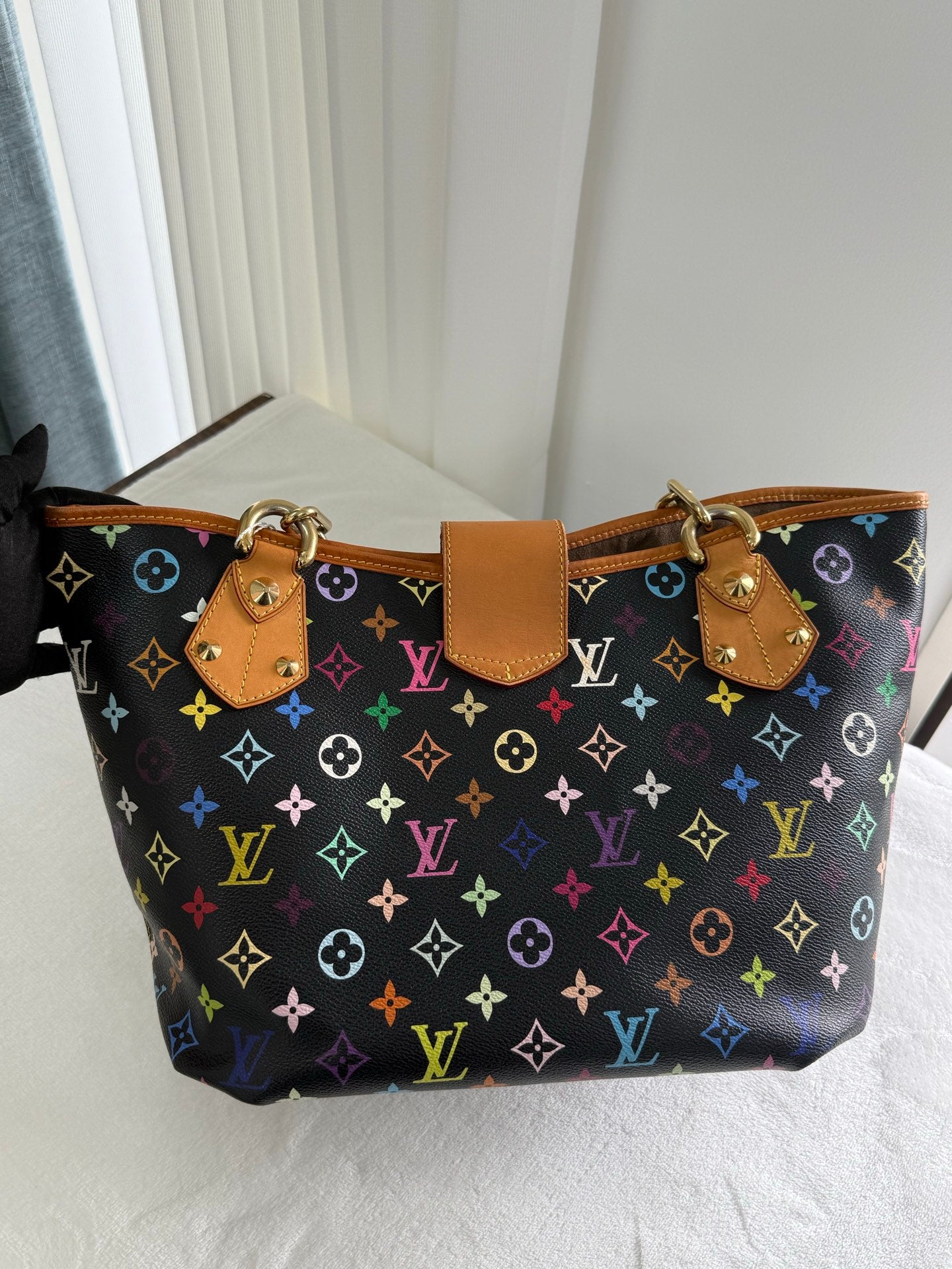 LOUIS VUITTON Black Monogram Multicolor Shoulderbag