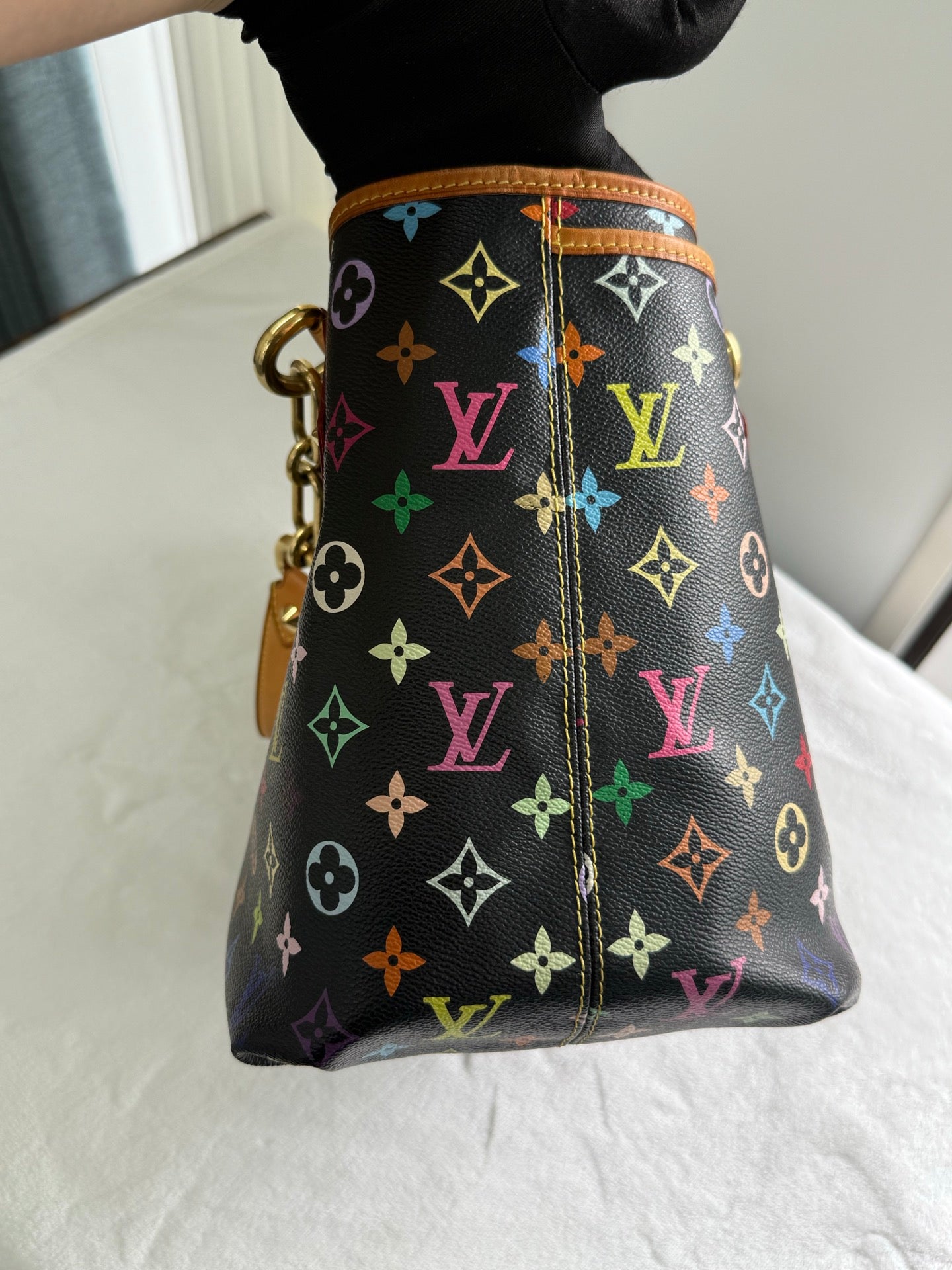 LOUIS VUITTON Black Monogram Multicolor Shoulderbag