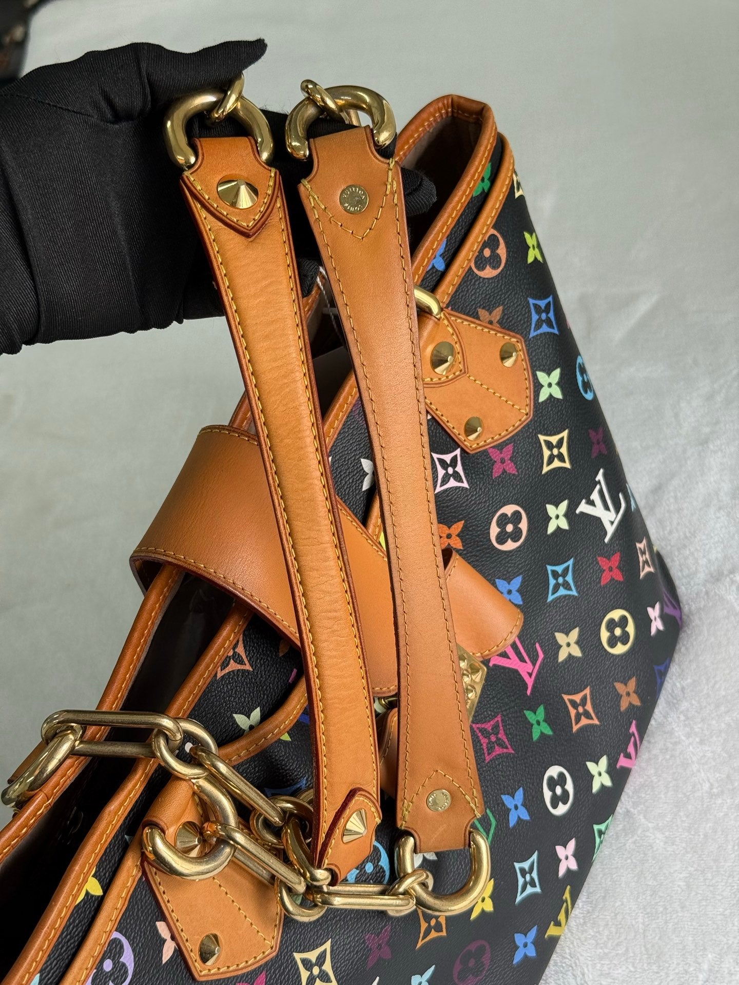 LOUIS VUITTON Black Monogram Multicolor Shoulderbag