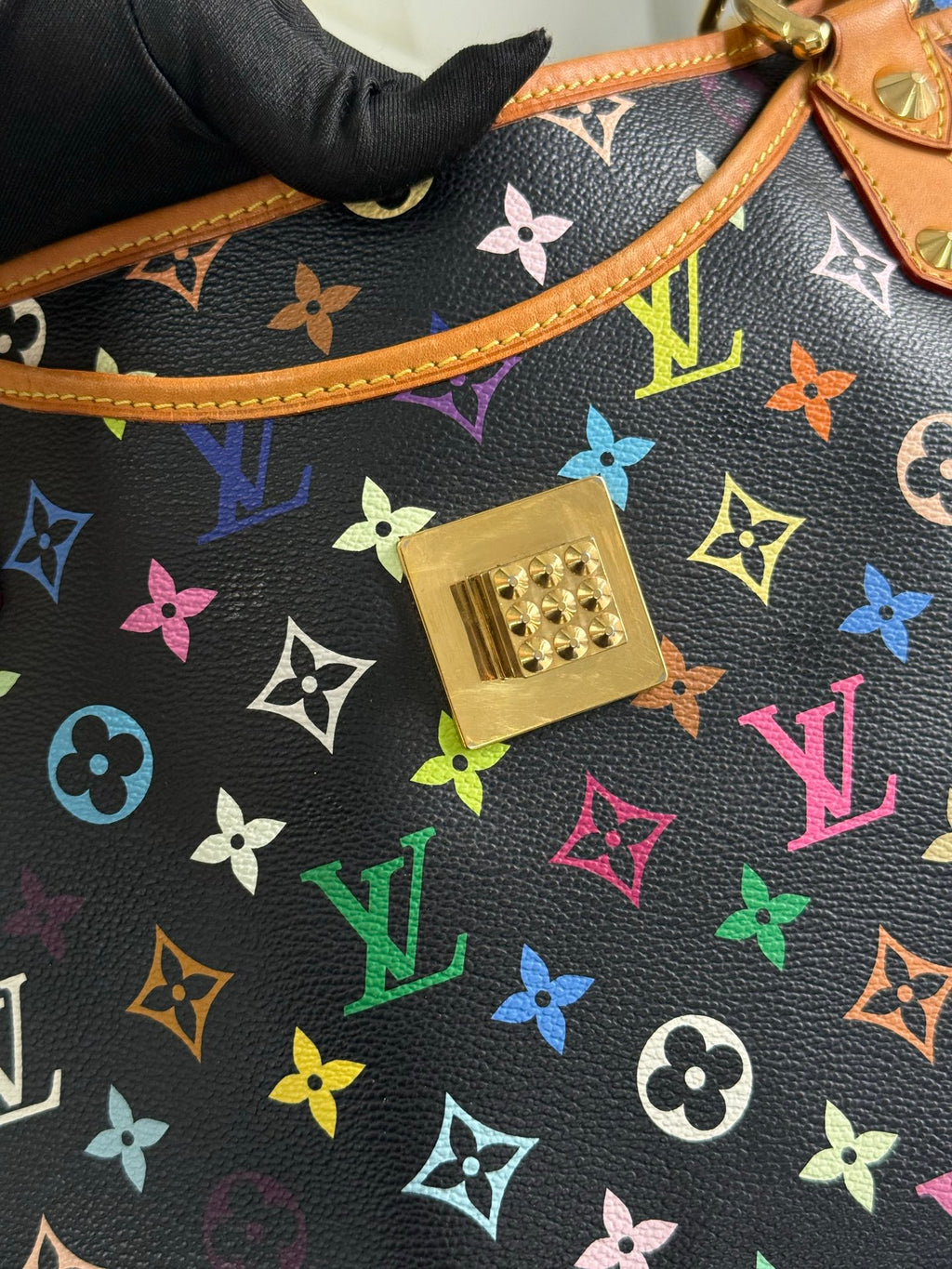 LOUIS VUITTON Black Monogram Multicolor Shoulderbag
