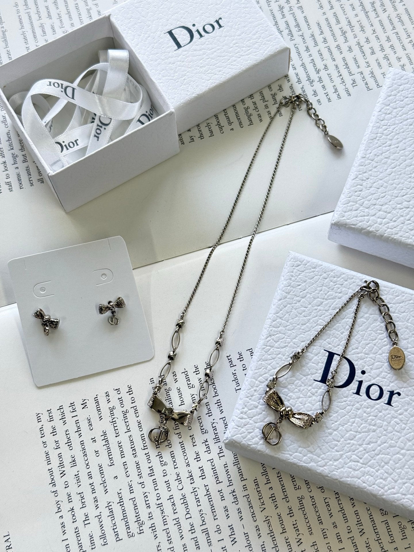 Dior Vintage Necklace, Bracelet, Earings Set