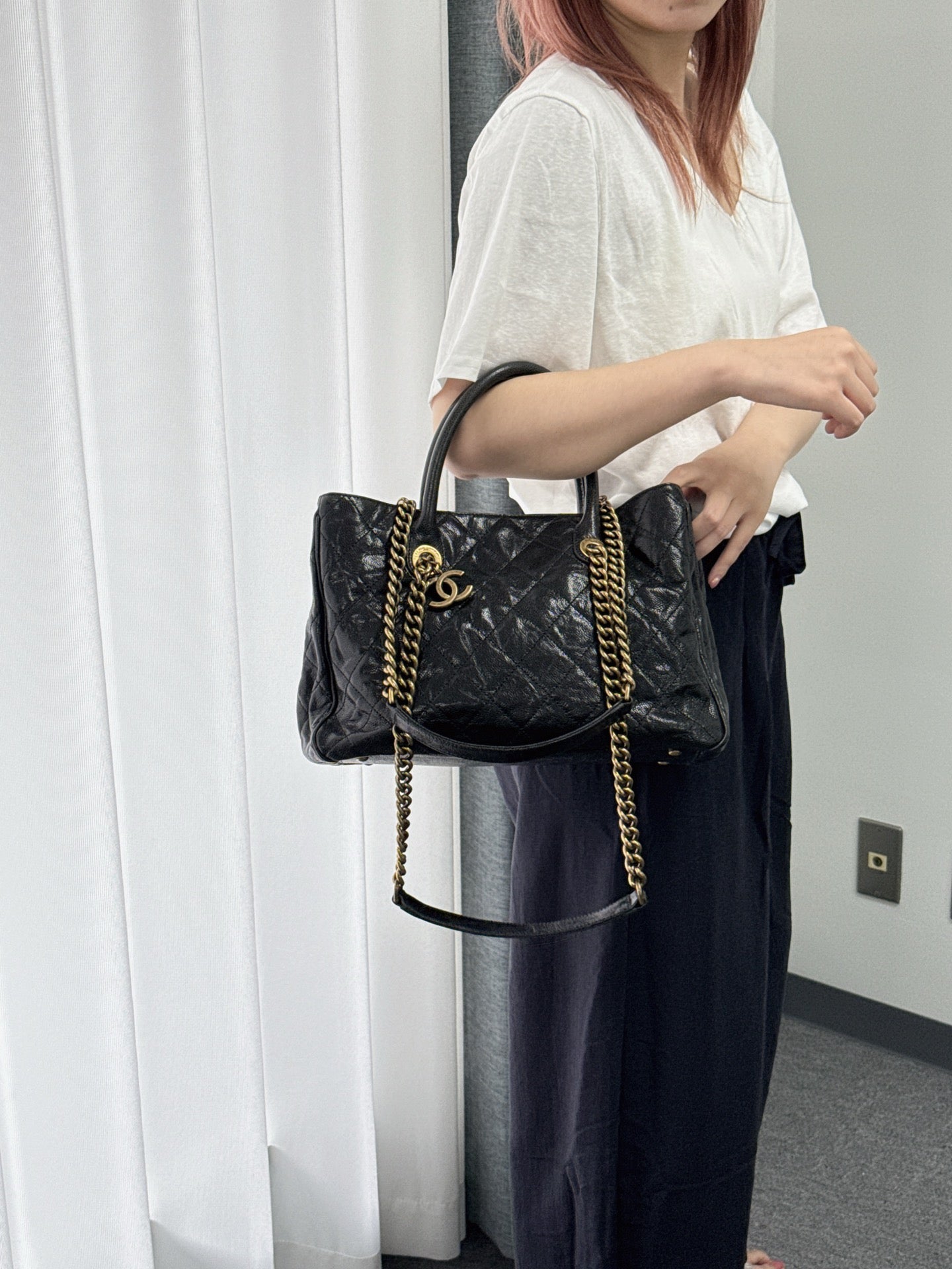 CHANEL COCO Caviar Skin 2Way Totebag