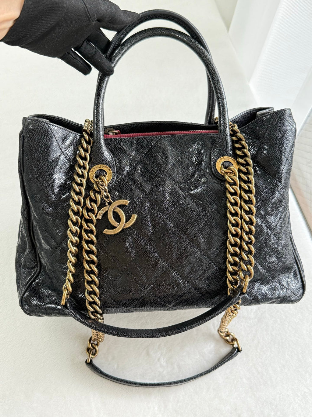 CHANEL COCO Caviar Skin 2Way Totebag