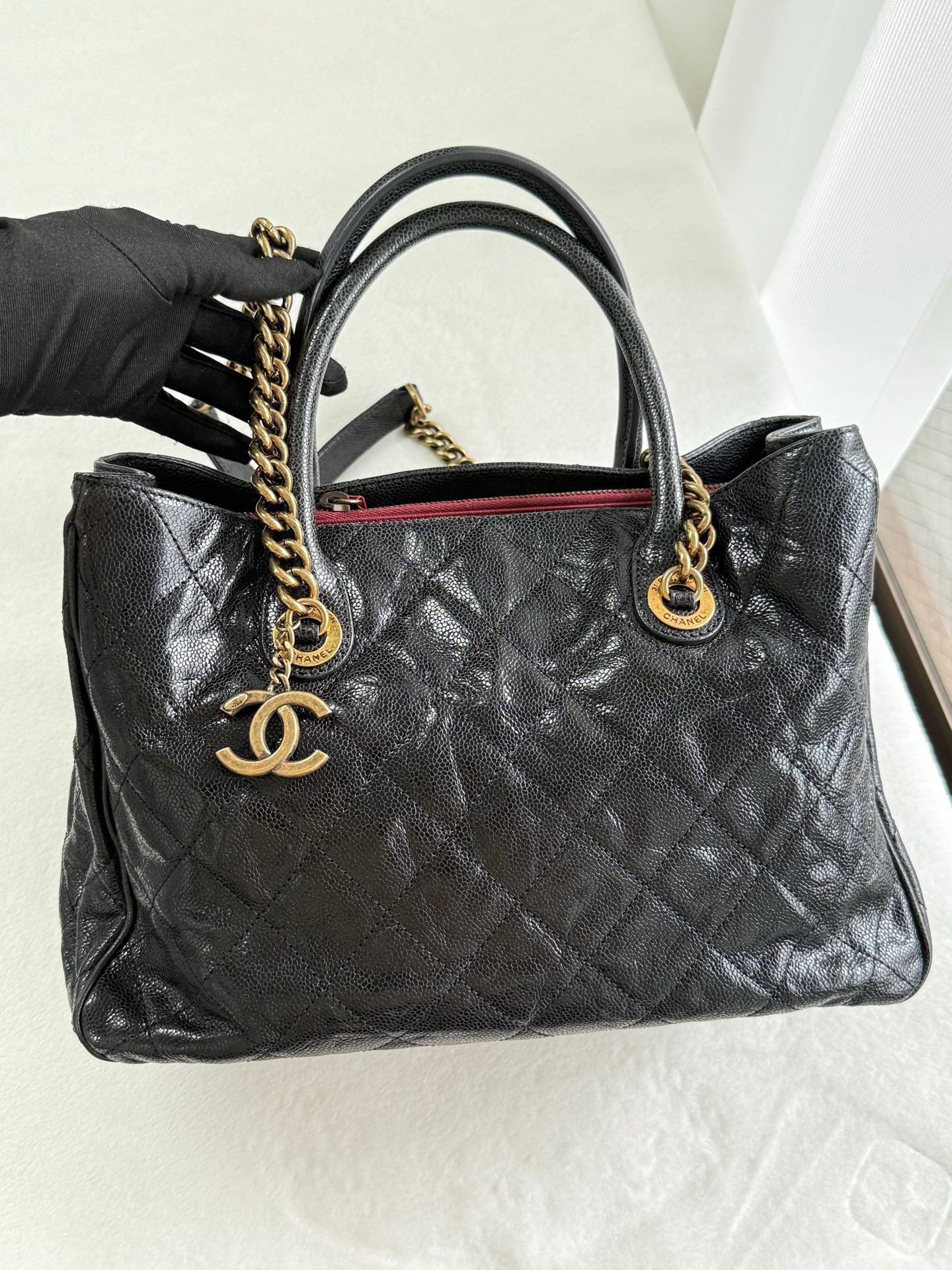 CHANEL COCO Caviar Skin 2Way Totebag