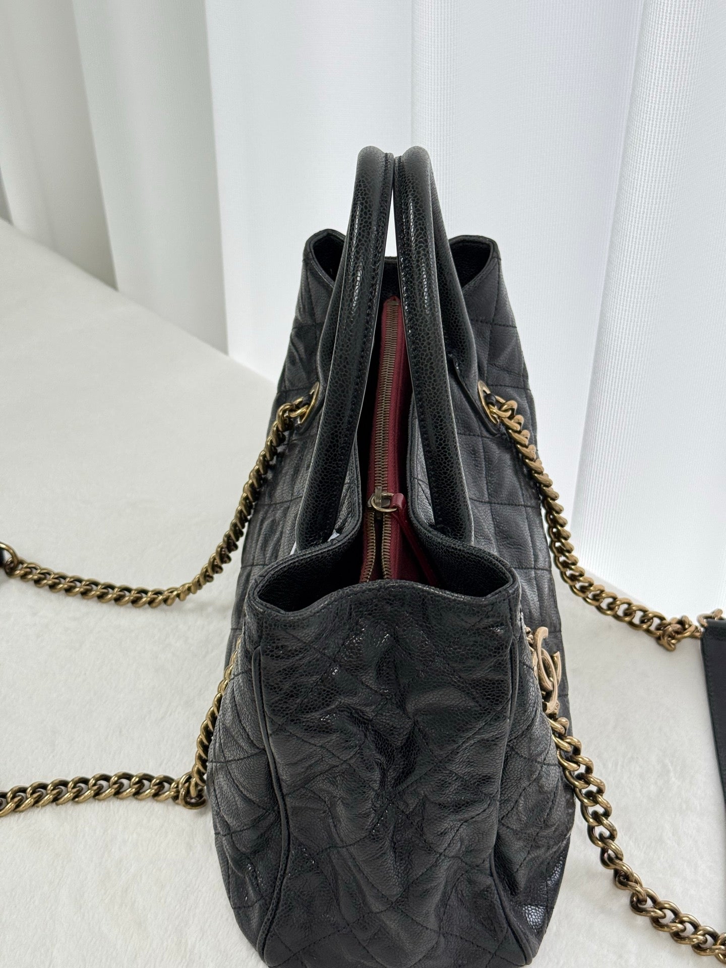CHANEL COCO Caviar Skin 2Way Totebag