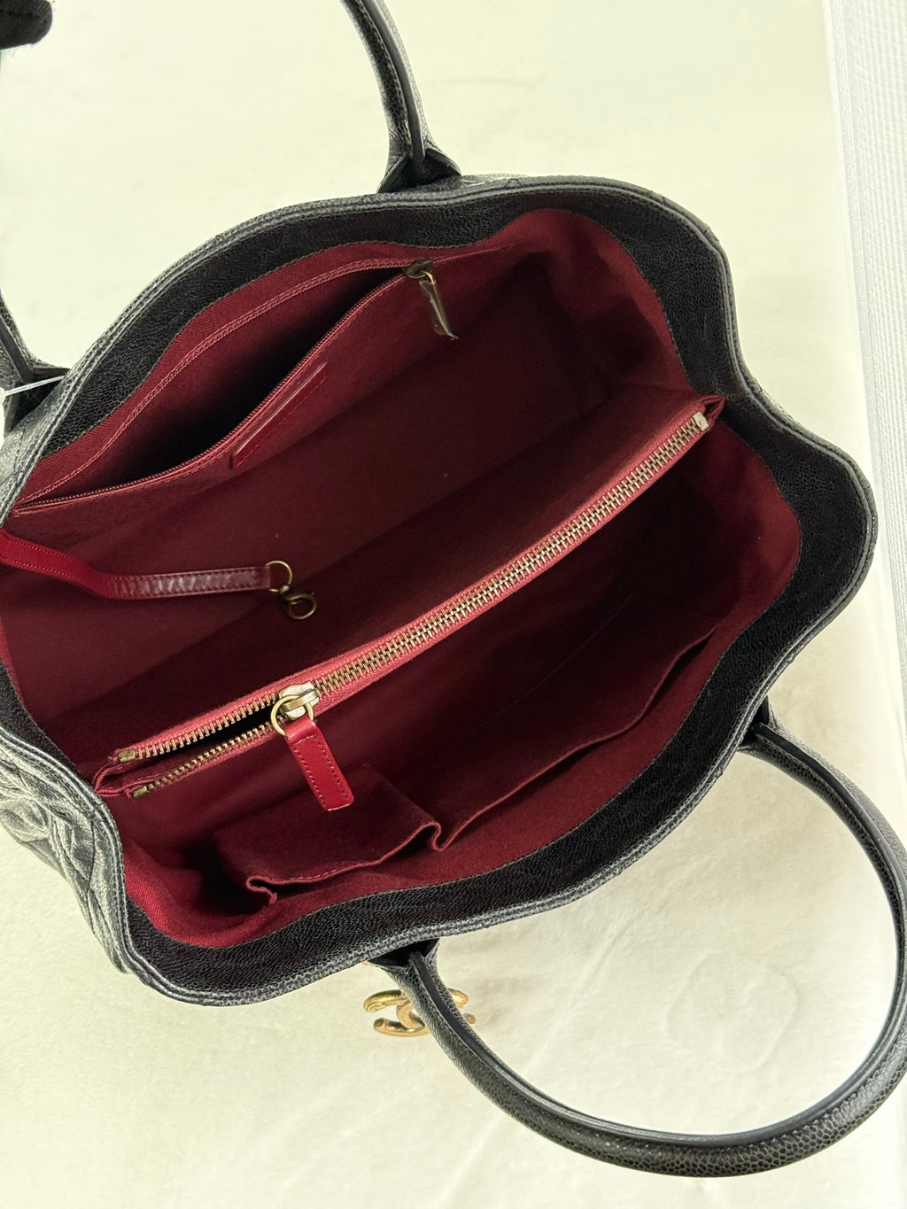 CHANEL COCO Caviar Skin 2Way Totebag