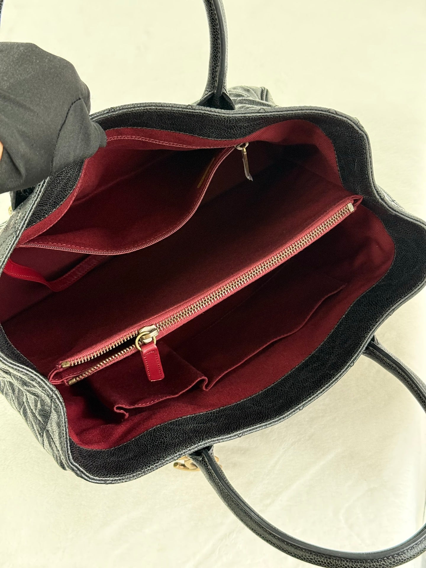 CHANEL COCO Caviar Skin 2Way Totebag