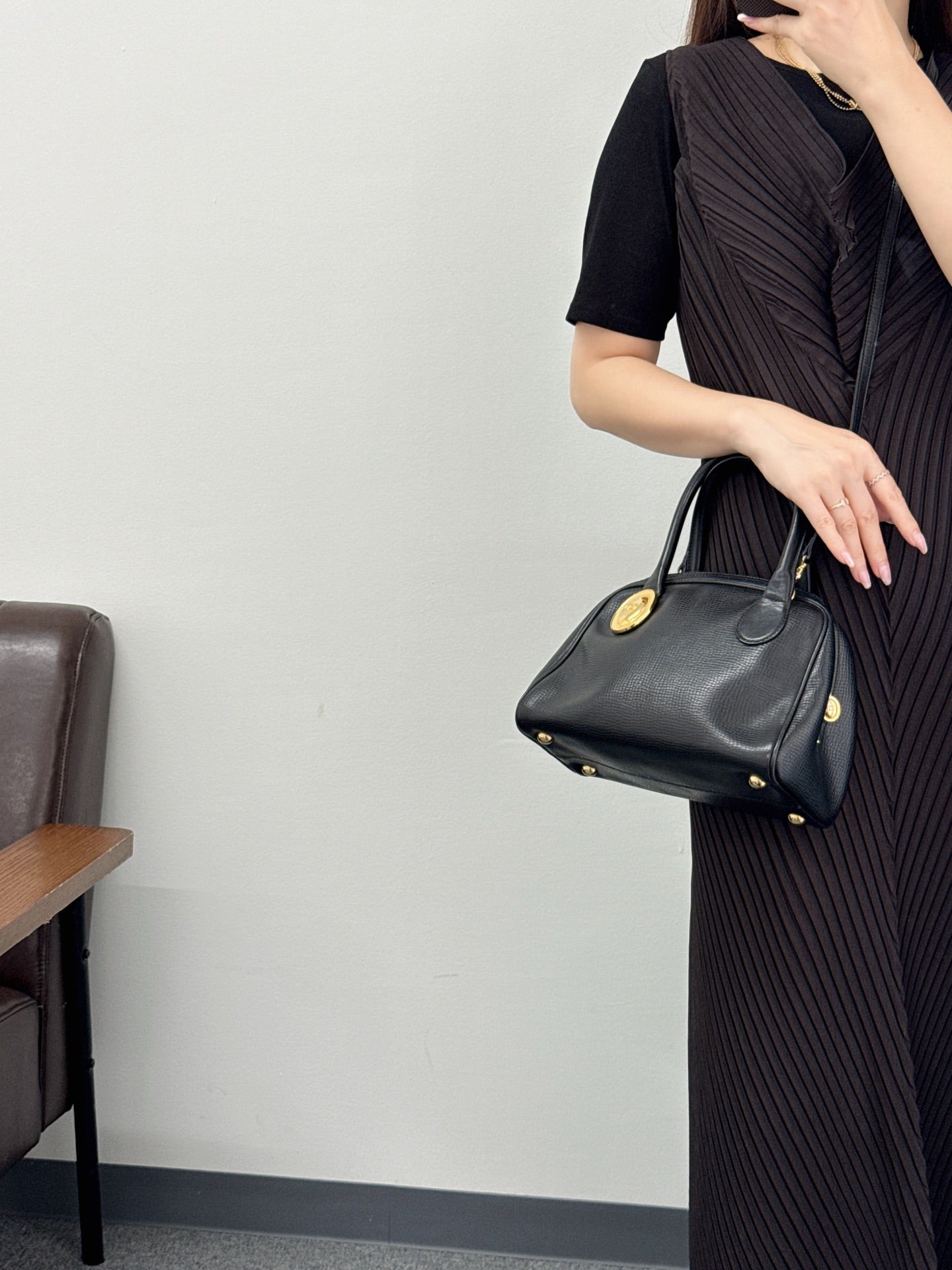 Dior Pebbled 2Ways Handbag Pre-loved