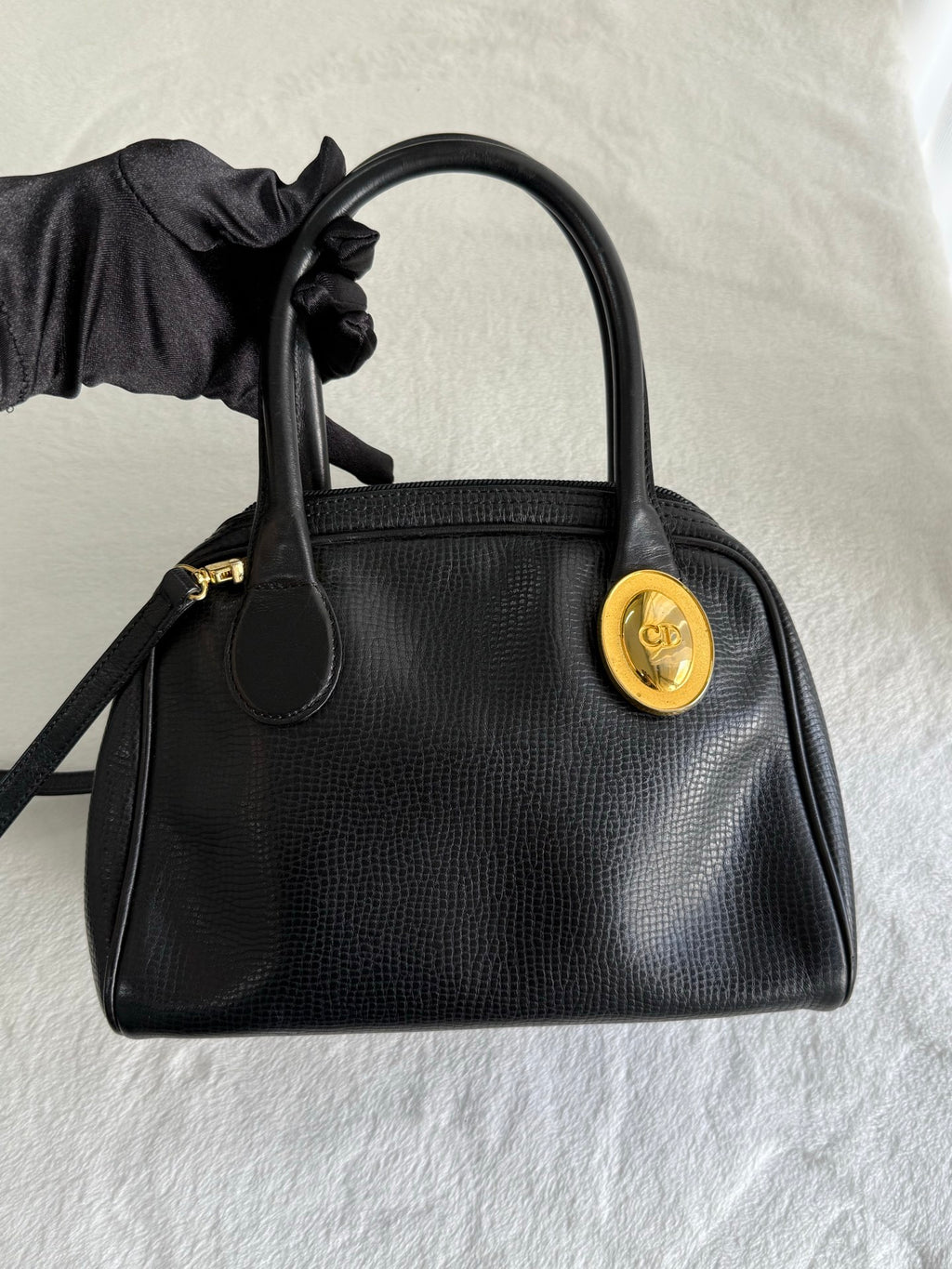 Dior Pebbled 2Ways Handbag Pre-loved