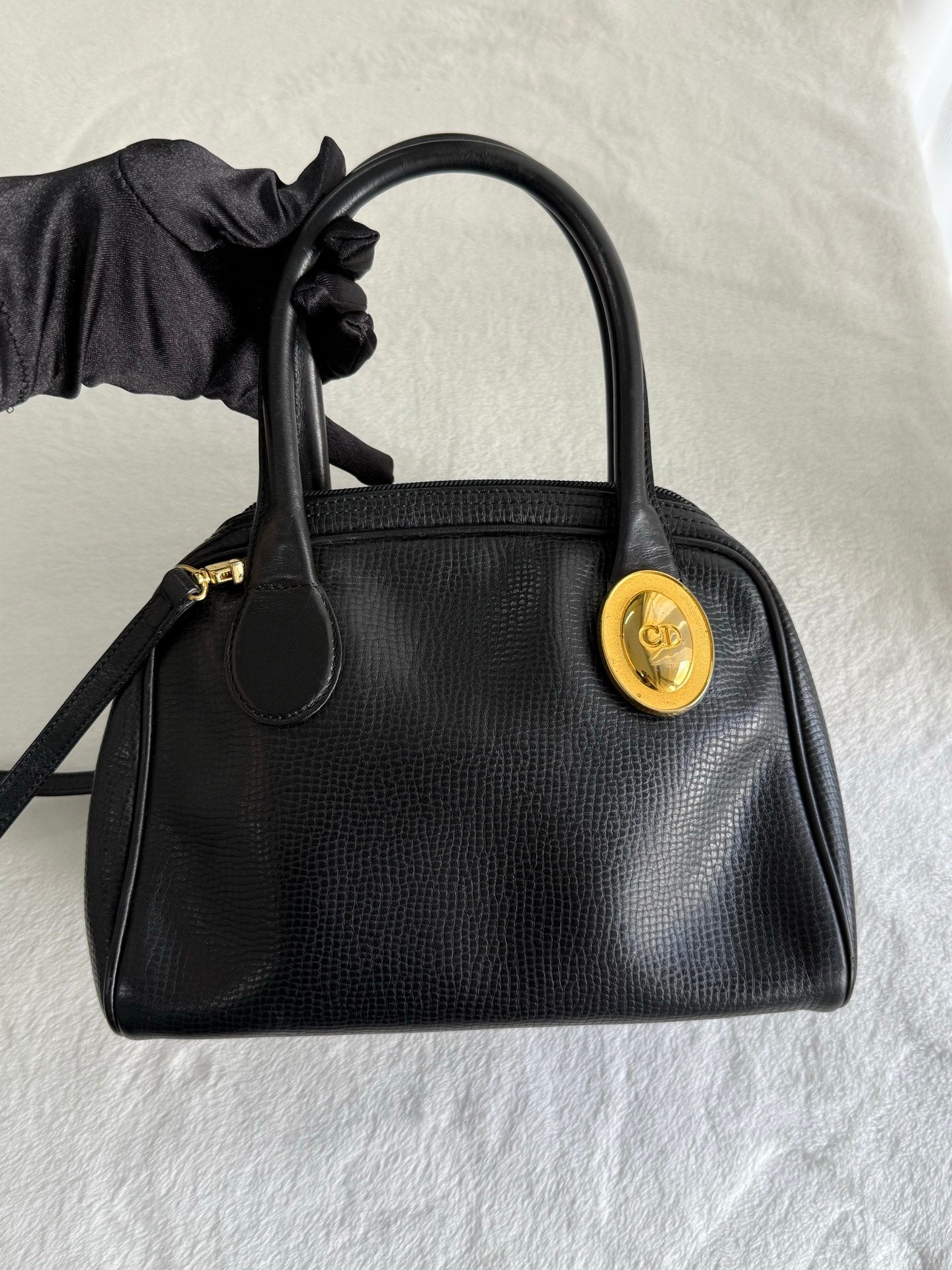 Dior Pebbled 2Ways Handbag Pre-loved