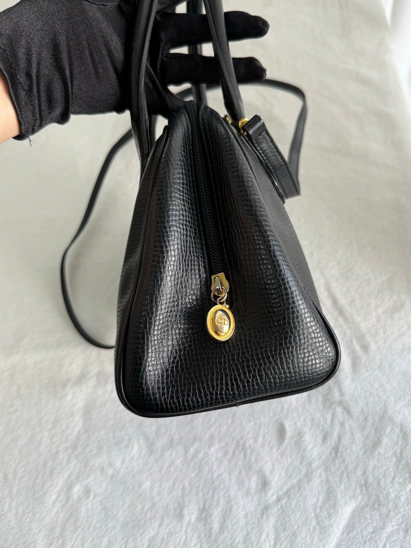 Dior Pebbled 2Ways Handbag Pre-loved