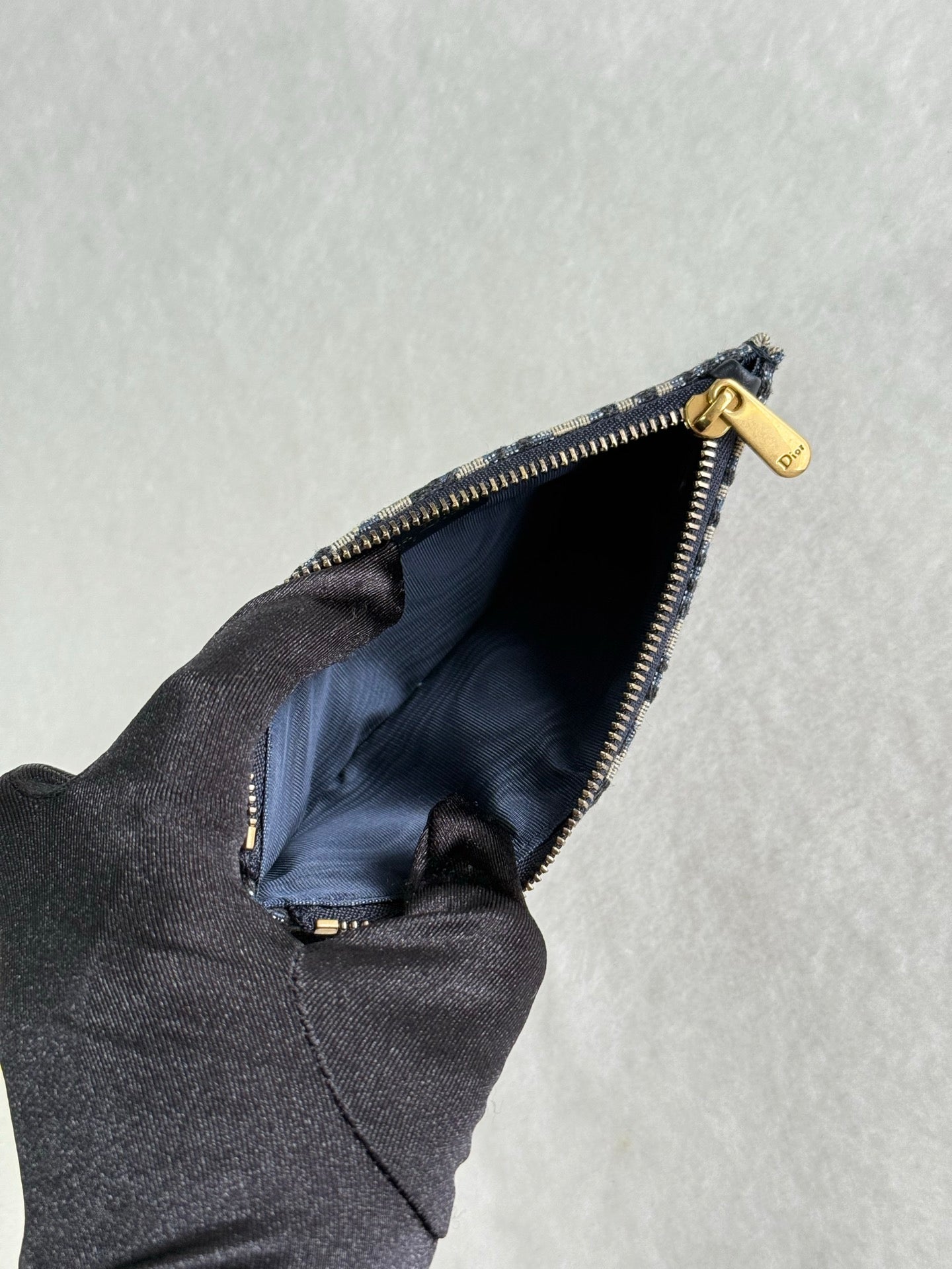 Dior Obliqu Small Saddle Pouch with Chain