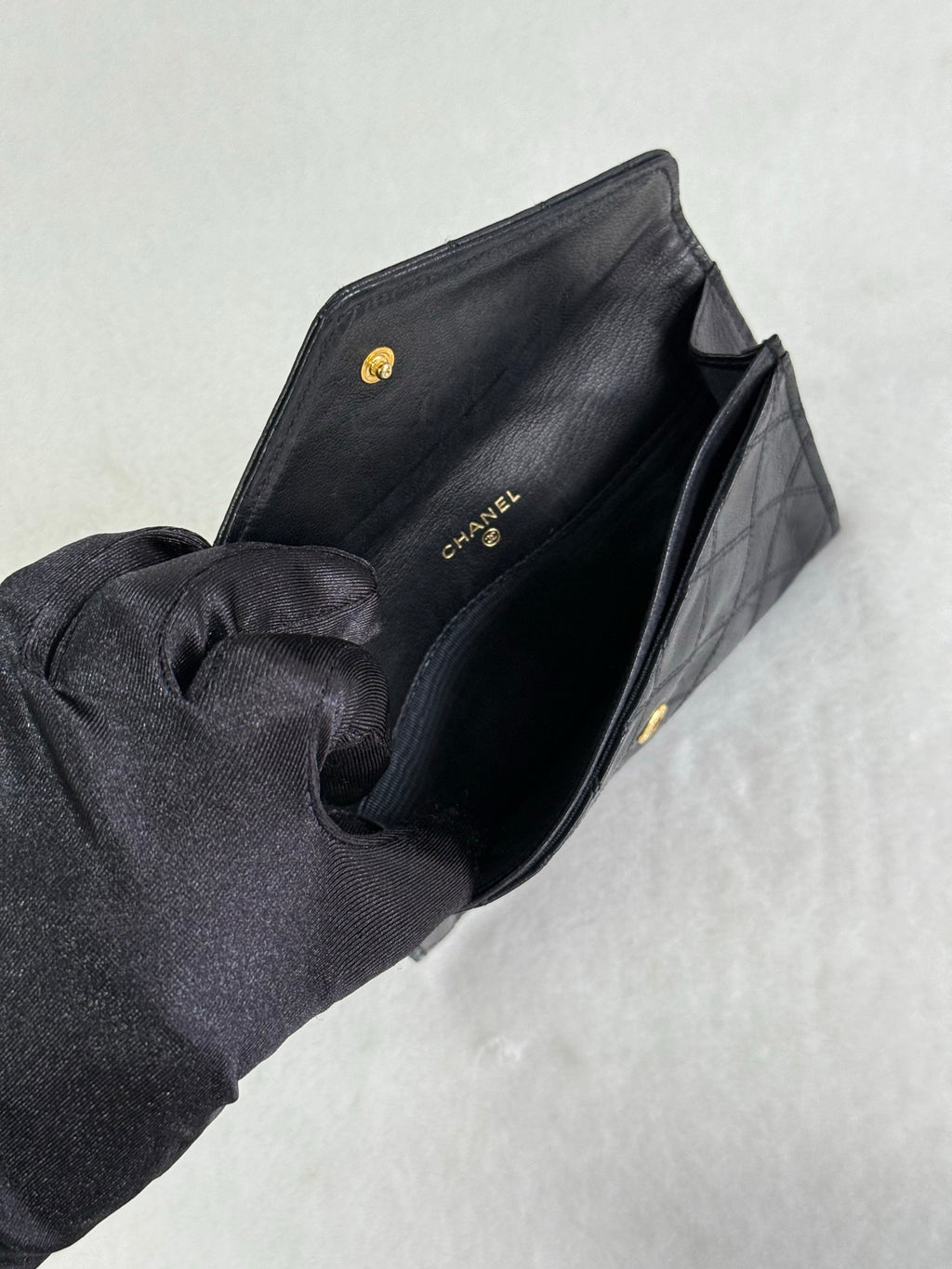 Chanel Lamb Skin Pouch/Card case Pre-loved