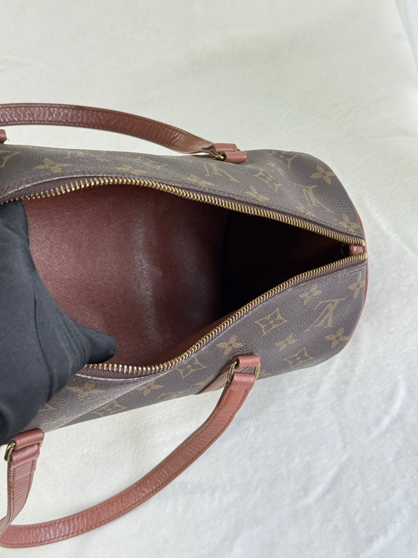 LOUIS VUITTON Monogram Papillon30 with pouch