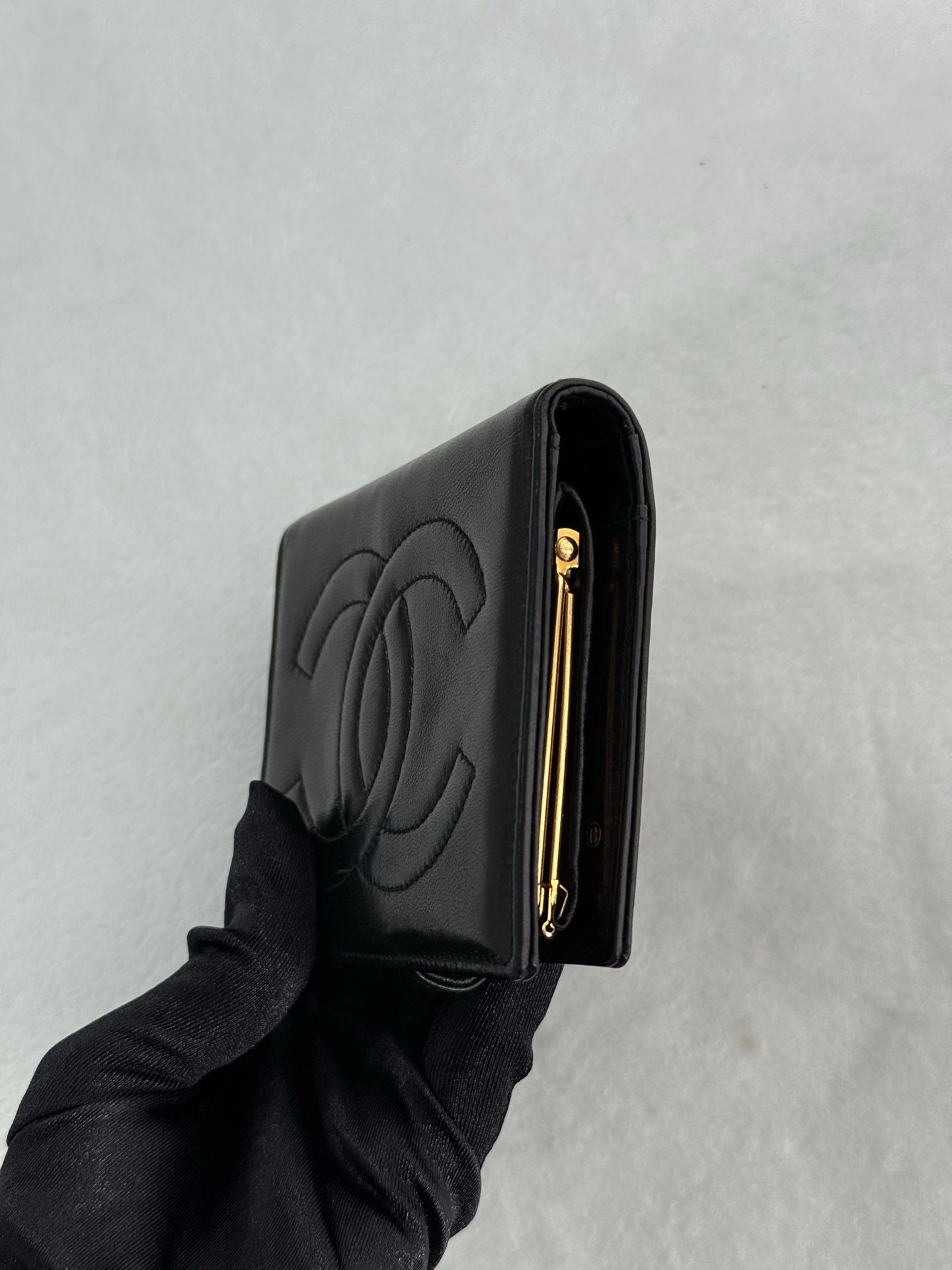CHANEL Lamb skin Wallet