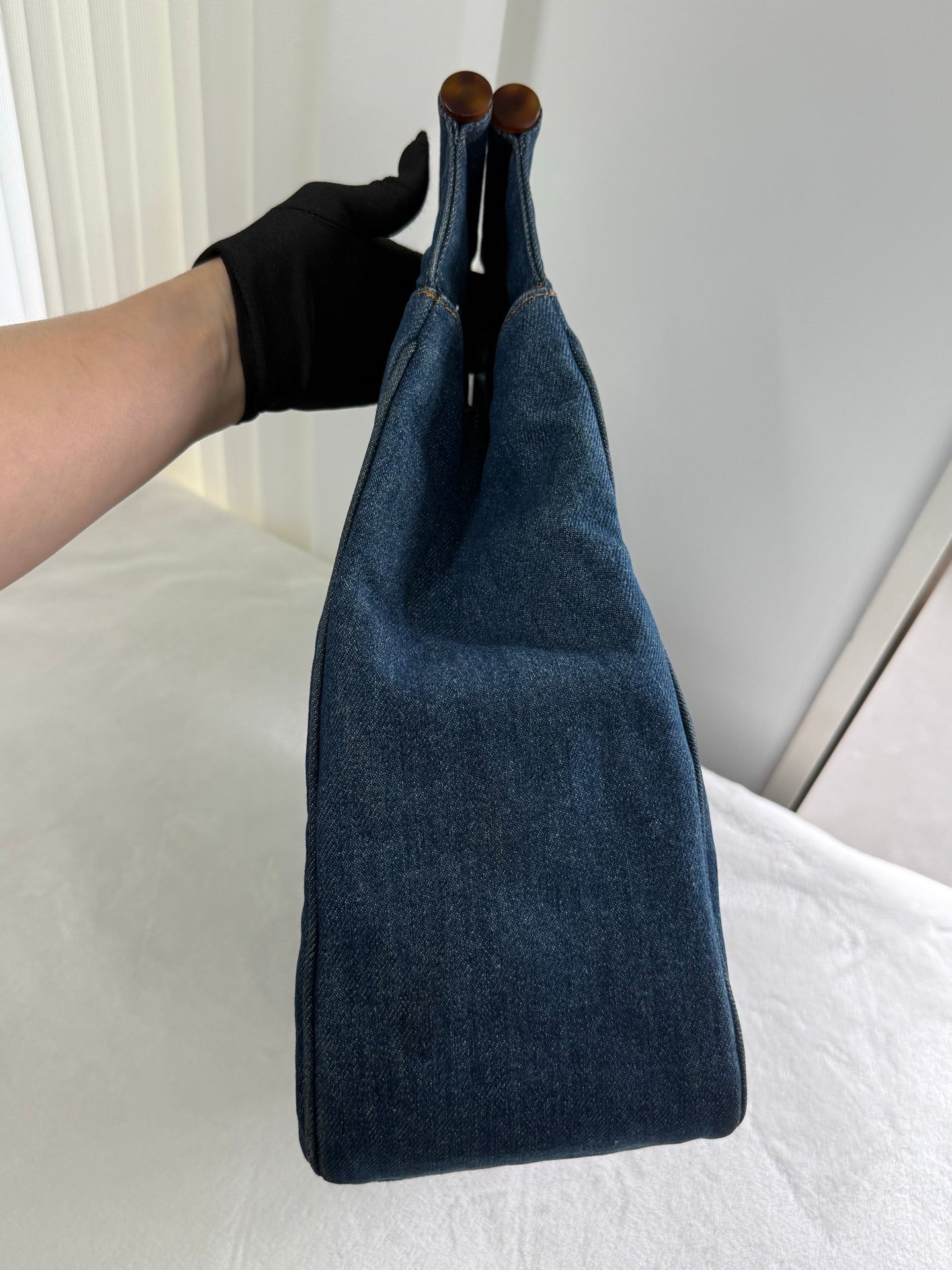 CHANEL Denim  Tortoiseshell Totebag