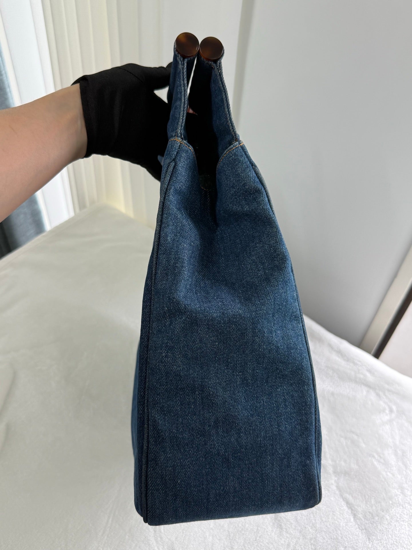 CHANEL Denim  Tortoiseshell Totebag