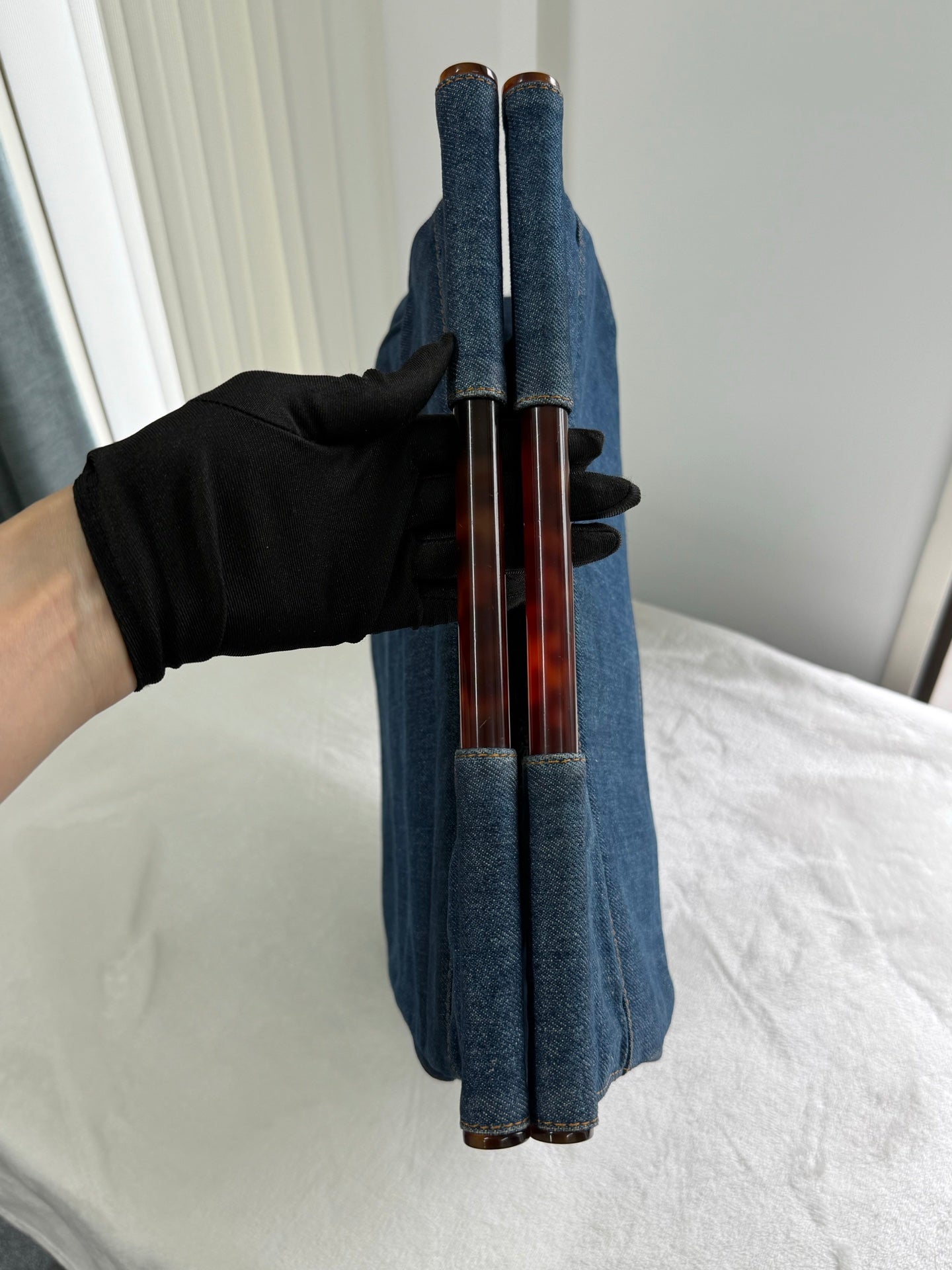 CHANEL Denim  Tortoiseshell Totebag