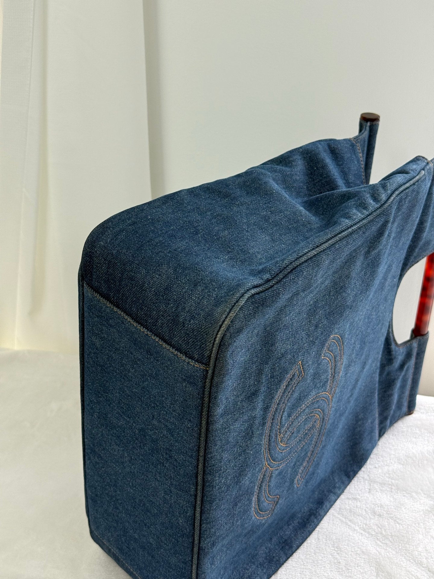 CHANEL Denim  Tortoiseshell Totebag