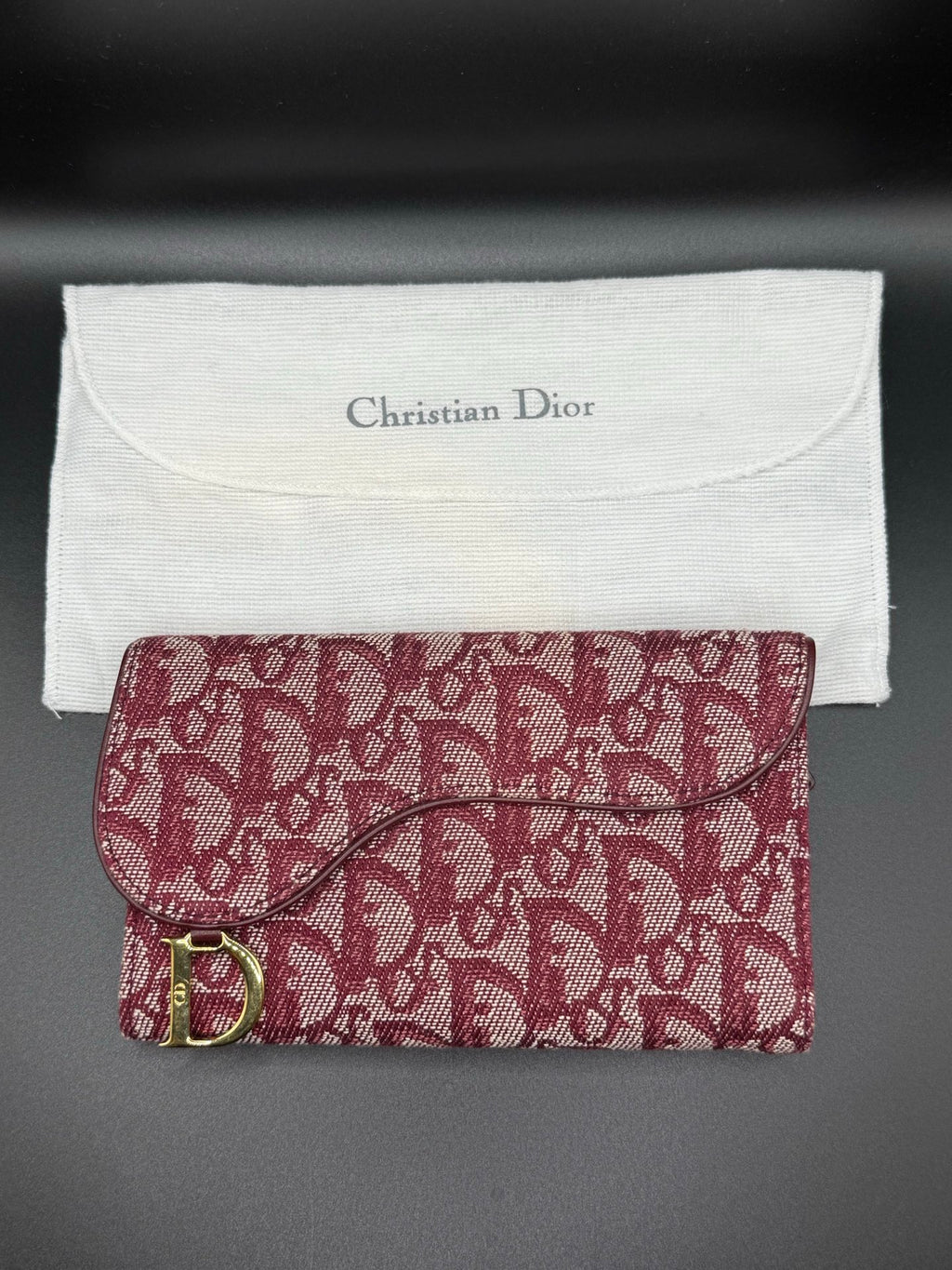 Dior Wallet Trotter Wallet Red