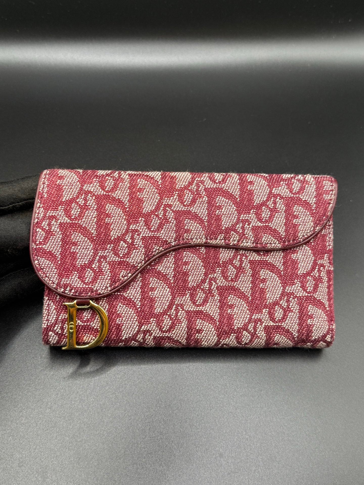 Dior Wallet Trotter Wallet Red