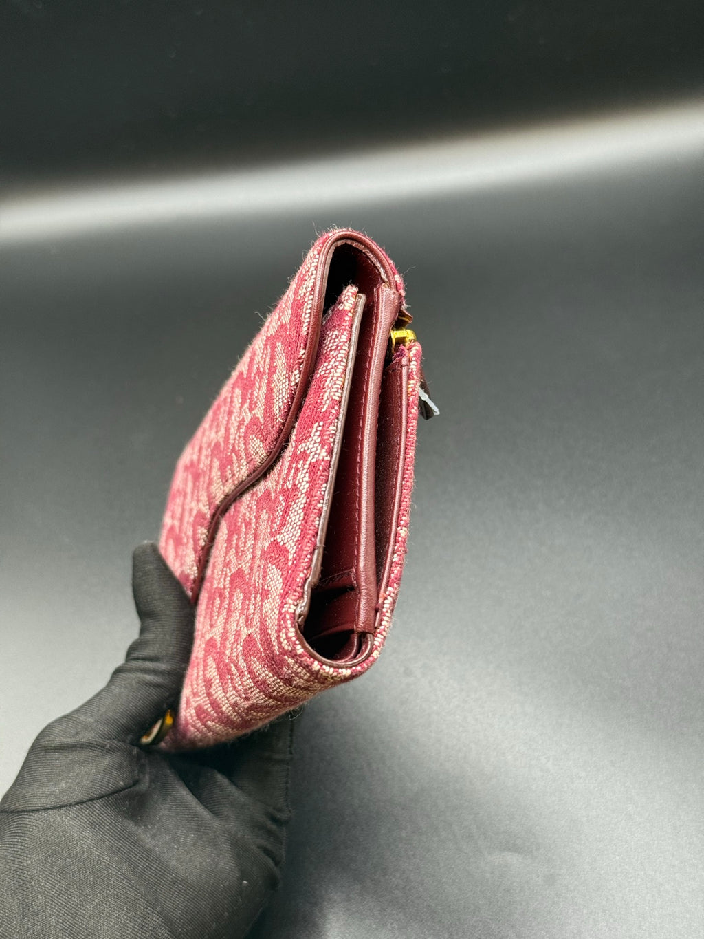 Dior Wallet Trotter Wallet Red