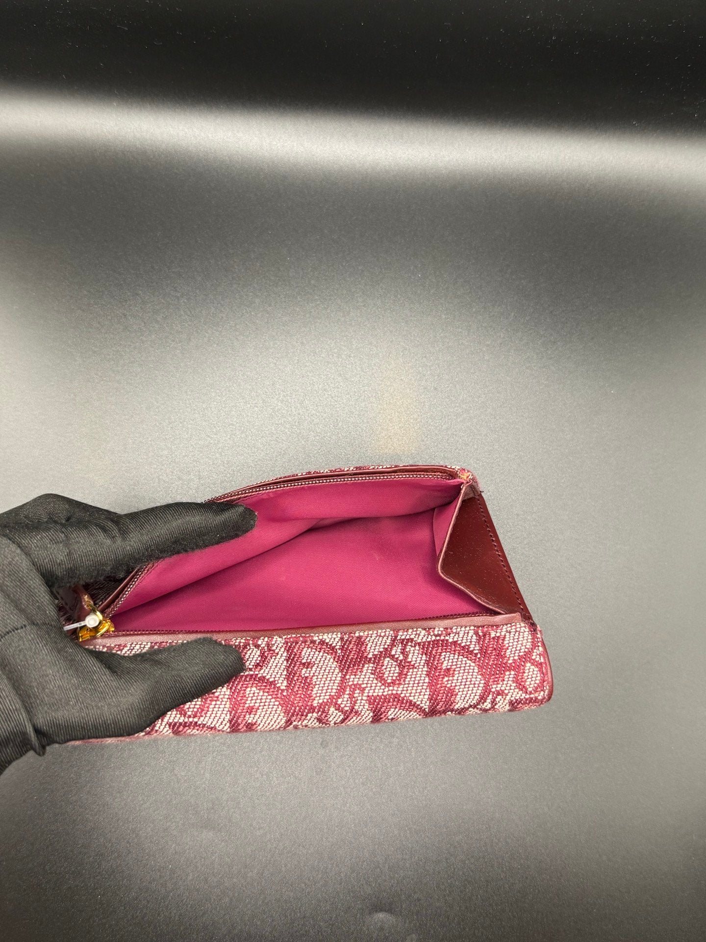 Dior Wallet Trotter Wallet Red