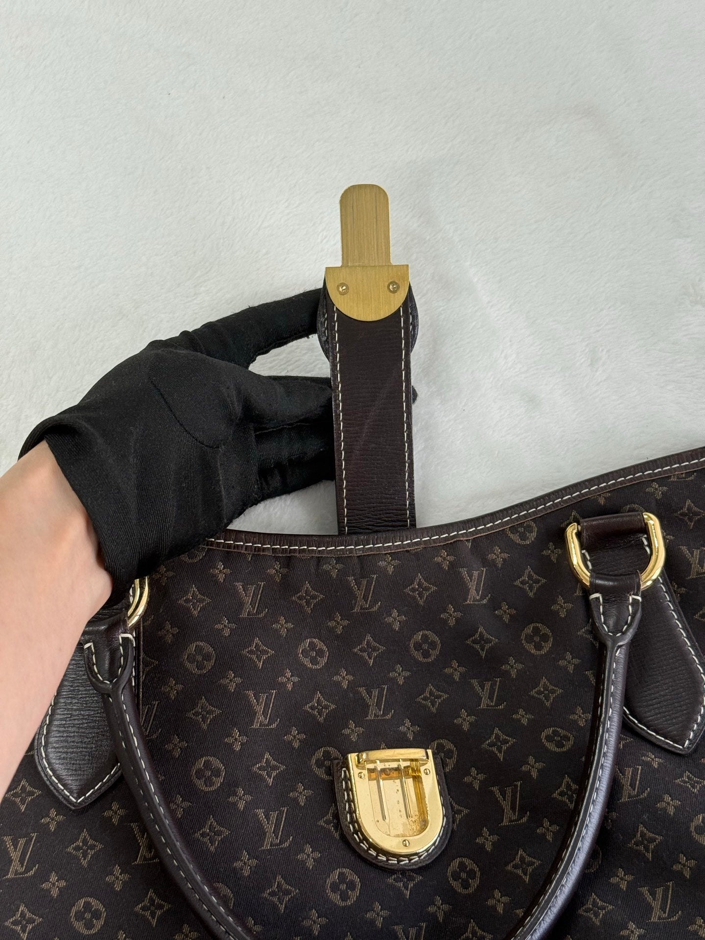 LOUIS VUITTON Fusain Monogram Idylle Elegie Totebag