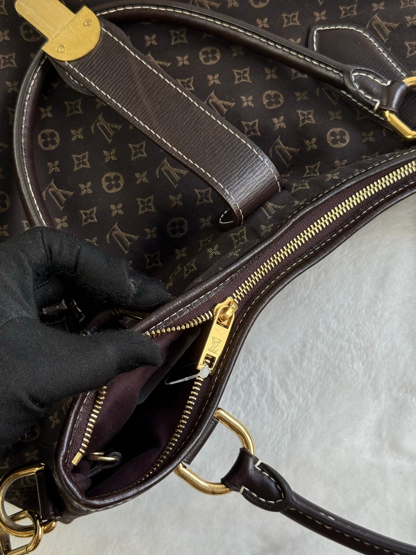 LOUIS VUITTON Fusain Monogram Idylle Elegie Totebag