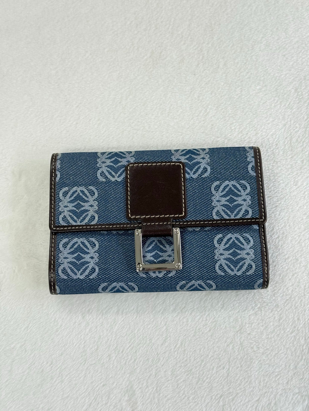 LOEWE Anagram Denim Bifold Wallet