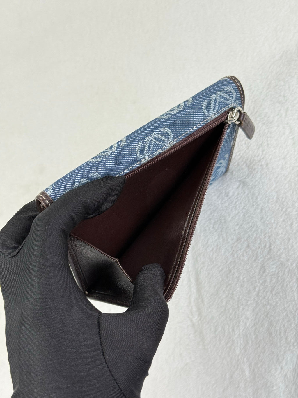 LOEWE Anagram Denim Bifold Wallet