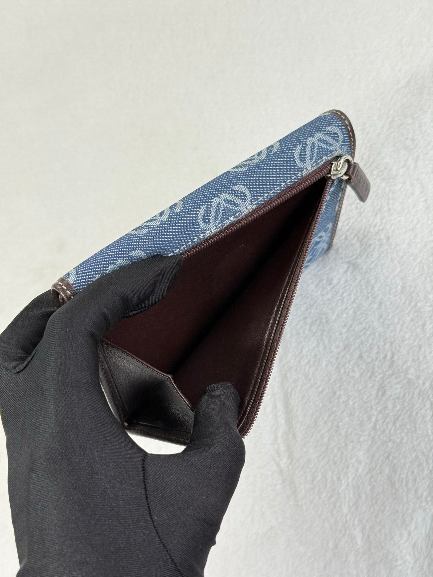 LOEWE Anagram Denim Bifold Wallet