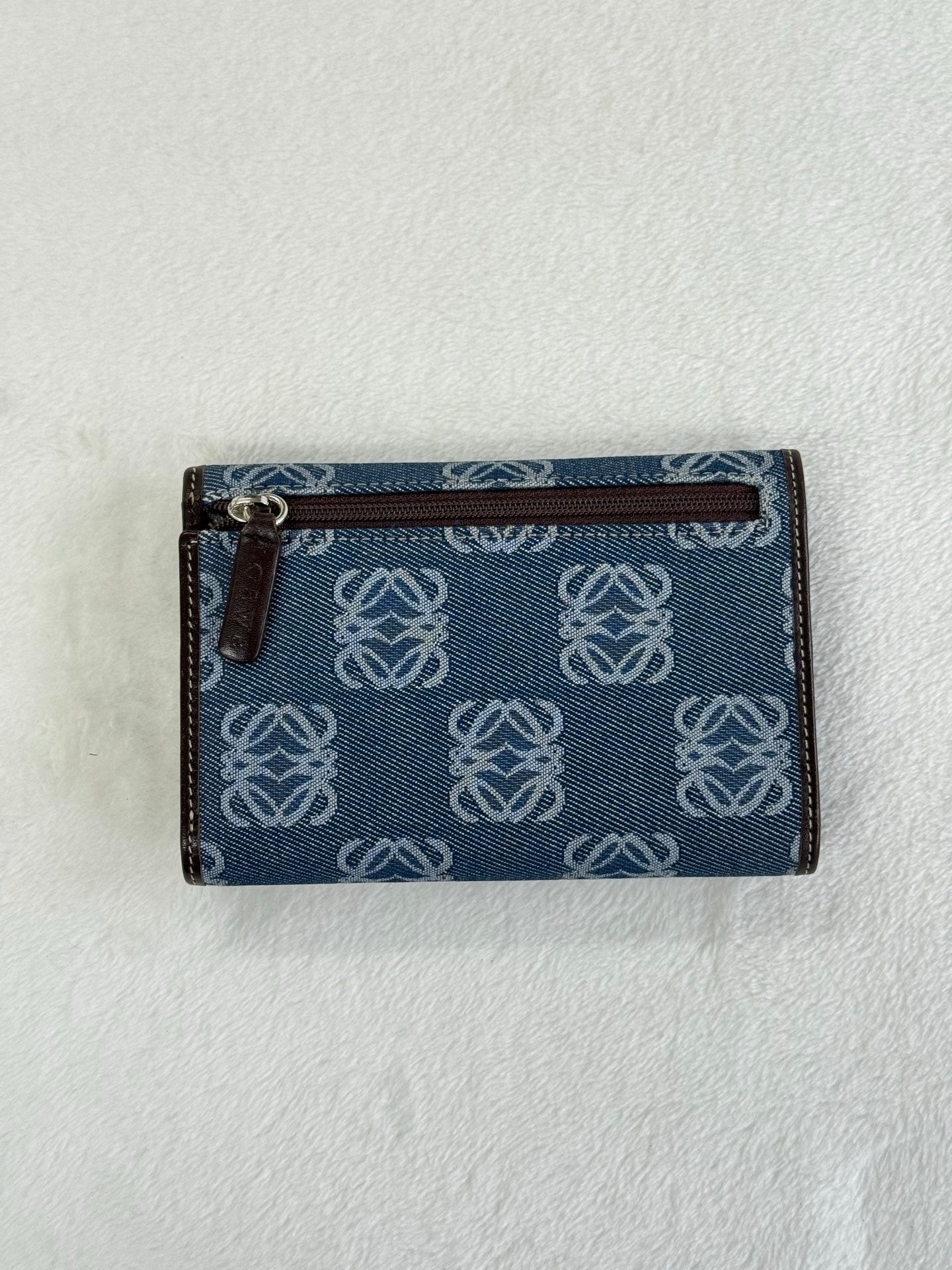 LOEWE Anagram Denim Bifold Wallet