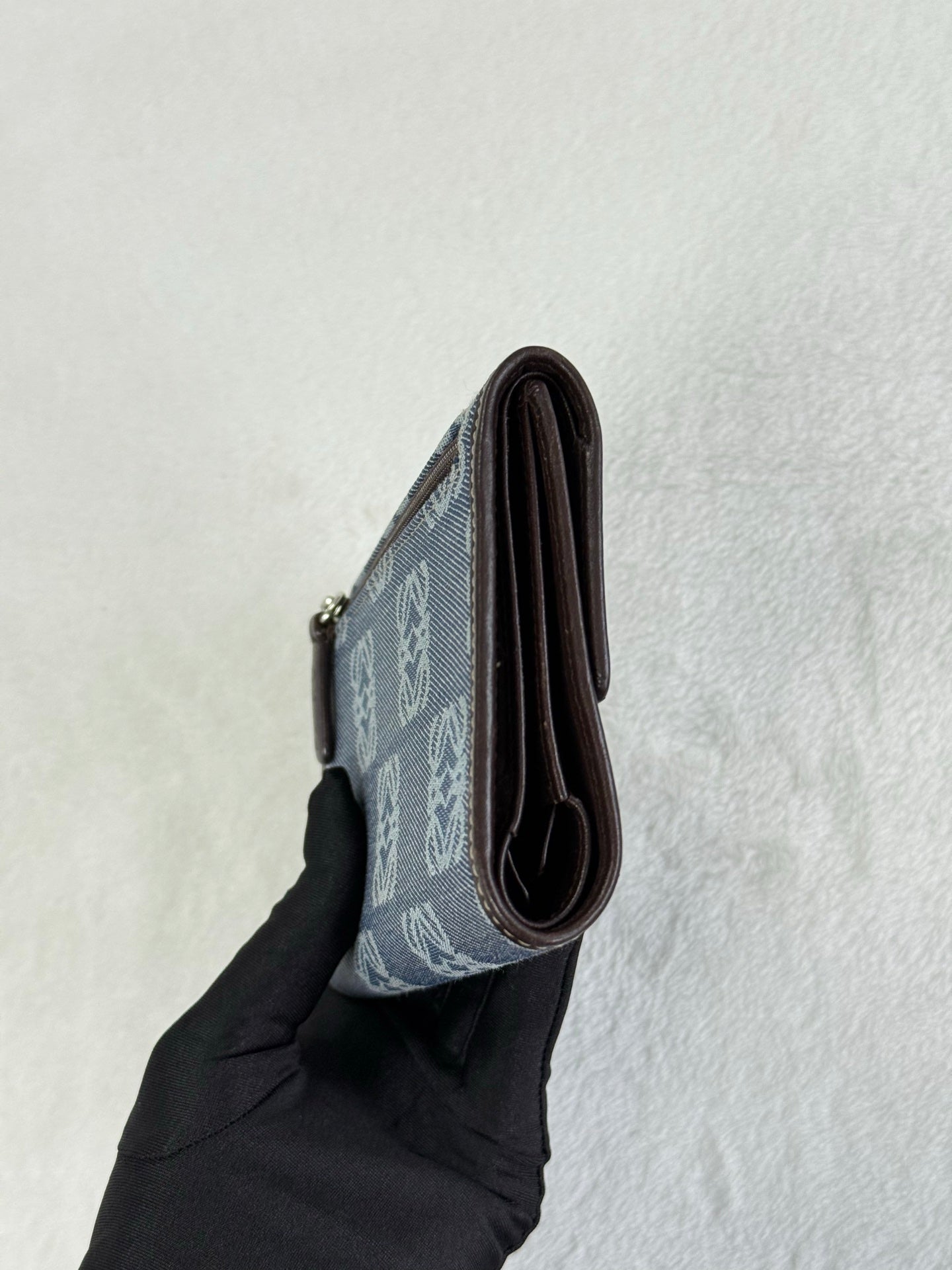 LOEWE Anagram Denim Bifold Wallet
